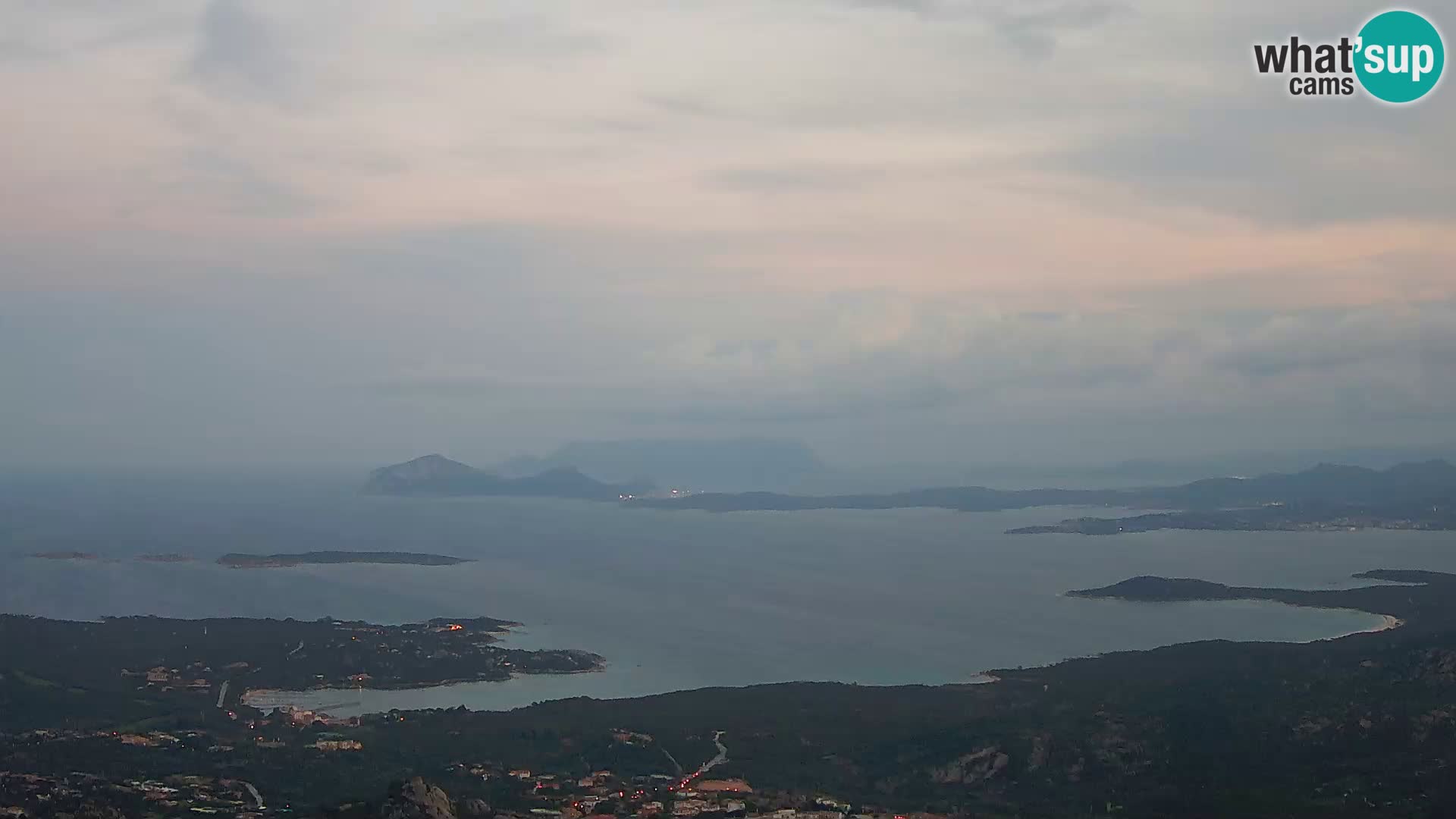 Monte Moro web kamera Costa Smeralda panoramski pogled na Sardiniju