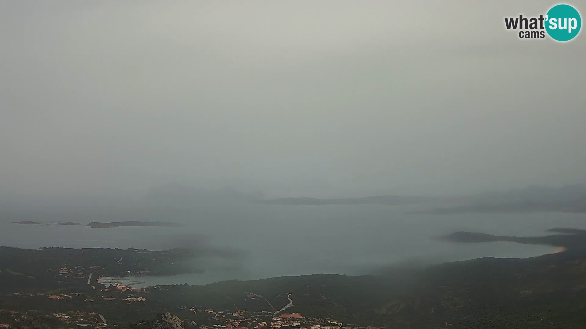 Monte Moro spletna kamera Costa Smeralda panoramski pogled na Sardinijo