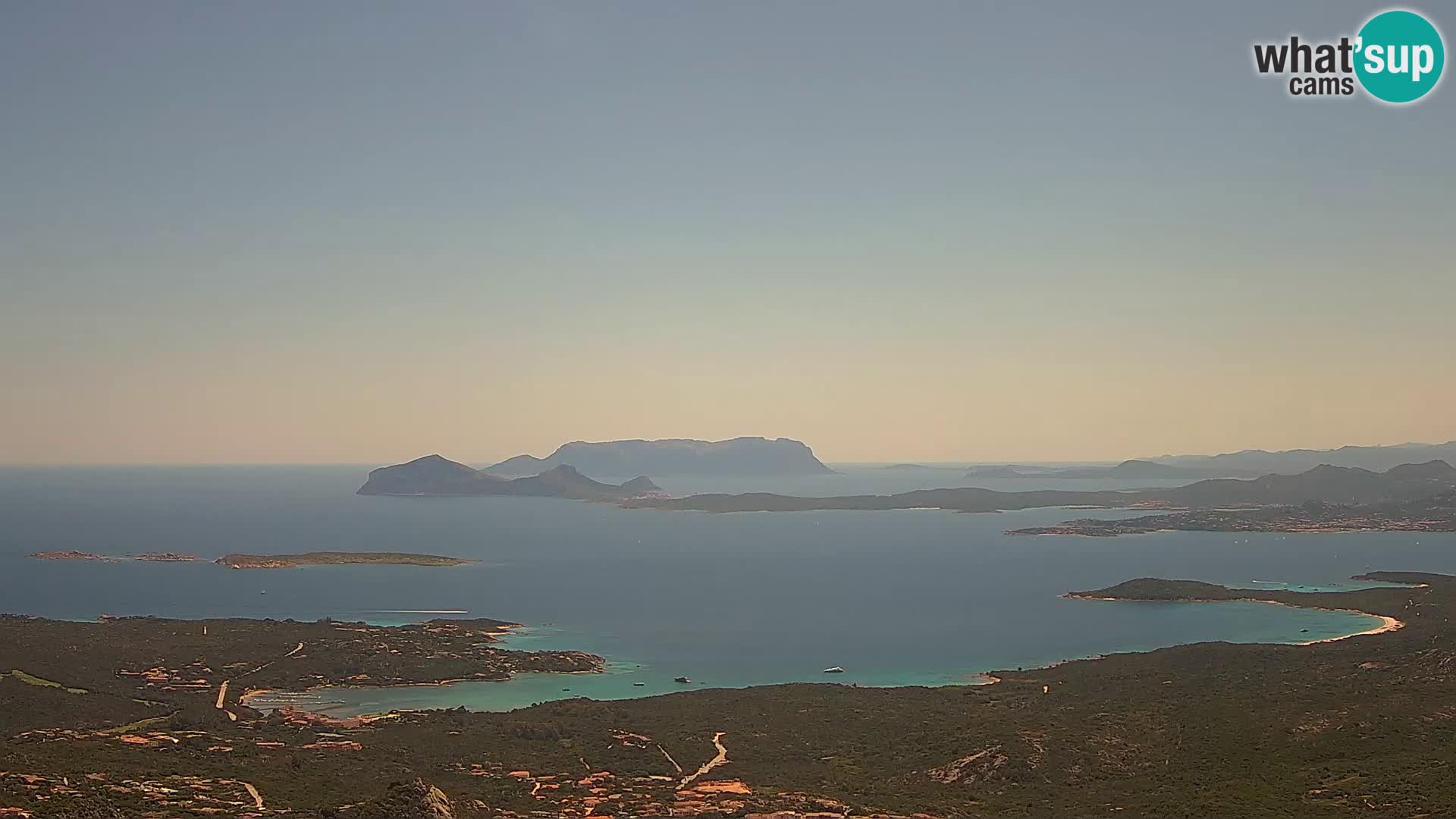Monte Moro webcam Costa Smeralda panoramic view Sardinia