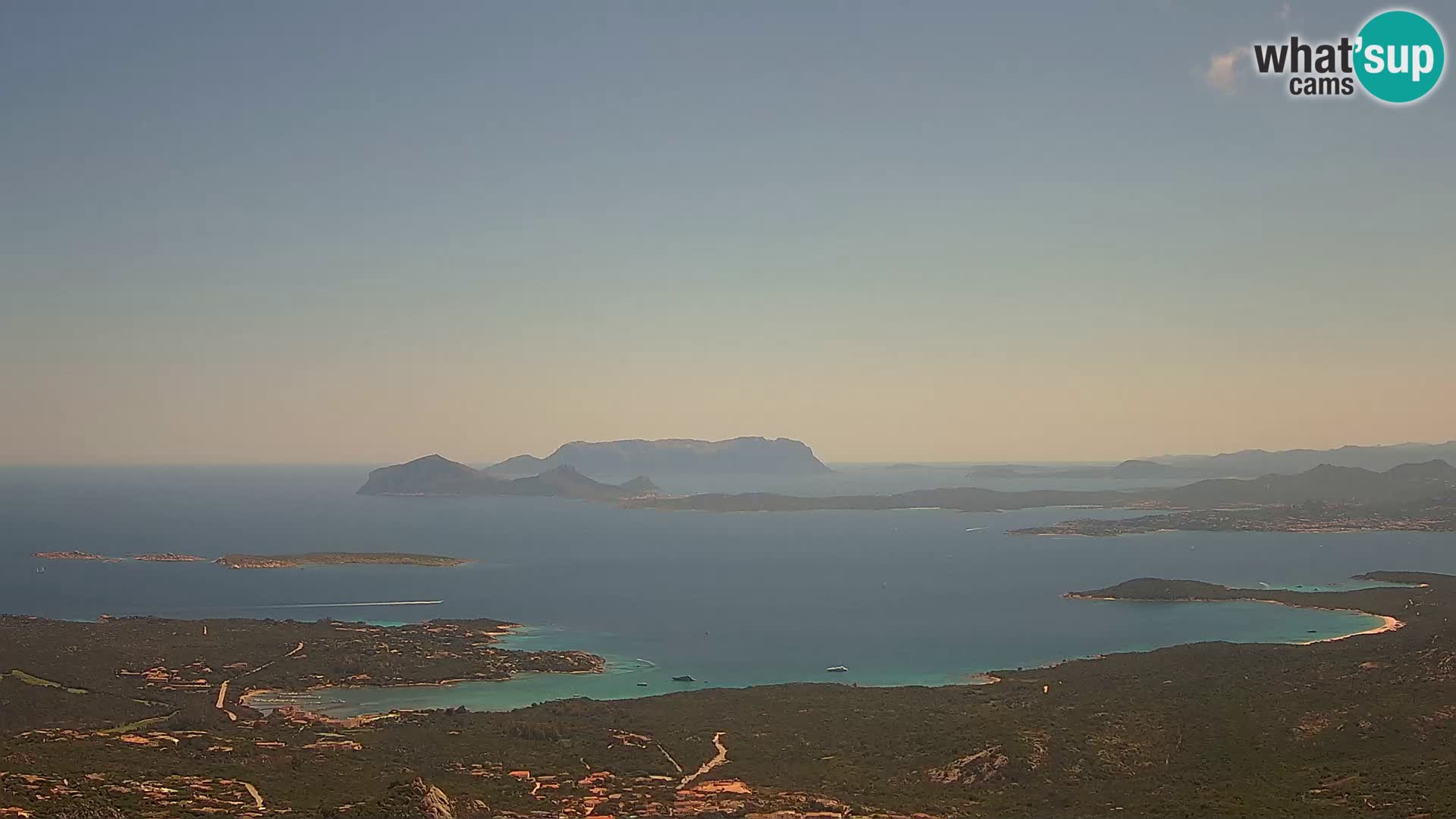 Monte Moro spletna kamera Costa Smeralda panoramski pogled na Sardinijo