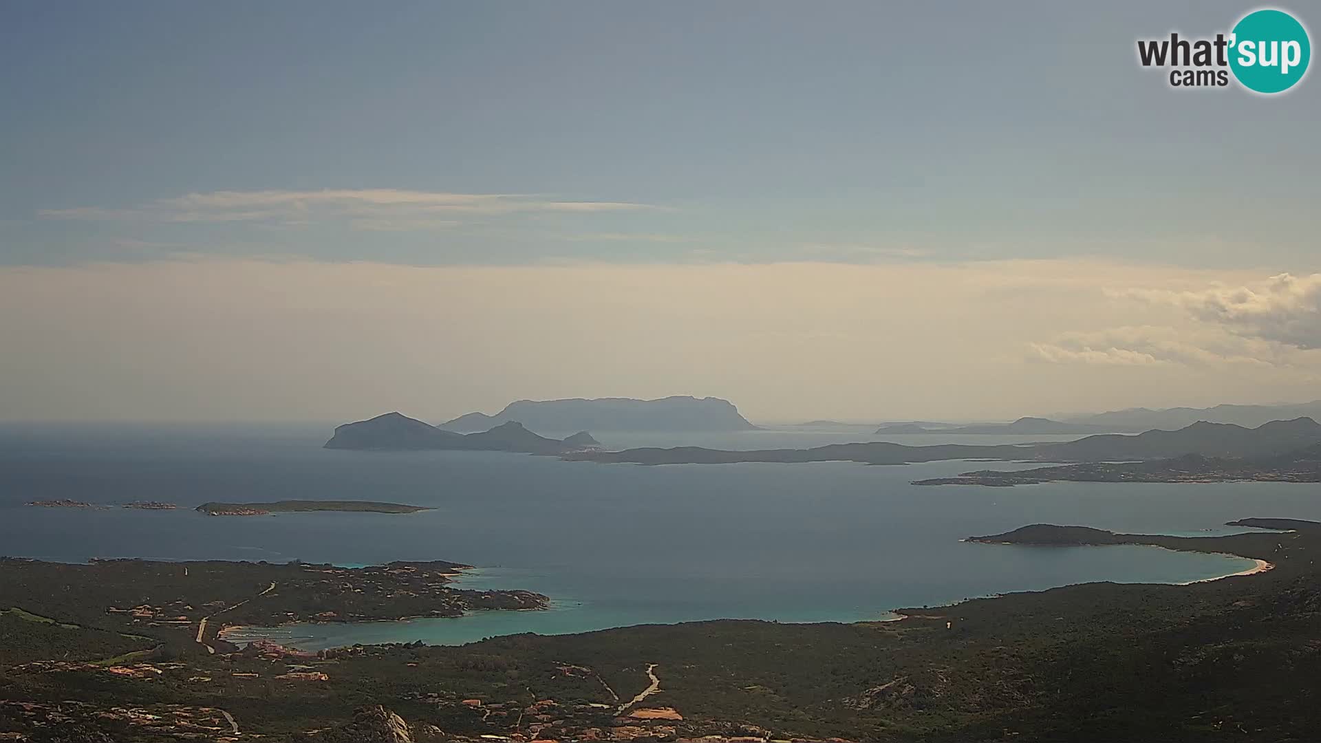 Monte Moro livecam Costa Smeralda vue panoramique Sardaigne