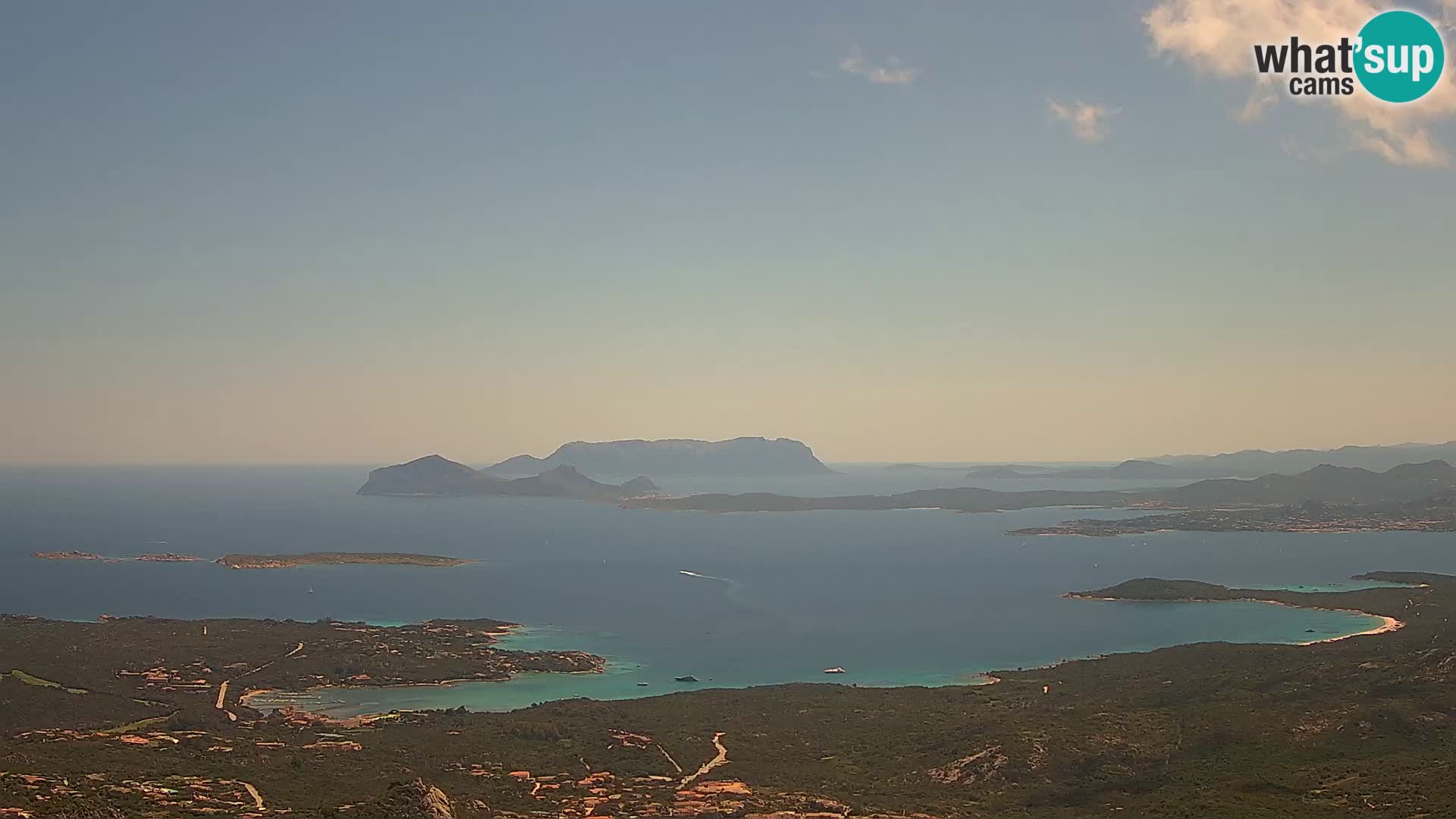 Monte Moro spletna kamera Costa Smeralda panoramski pogled na Sardinijo