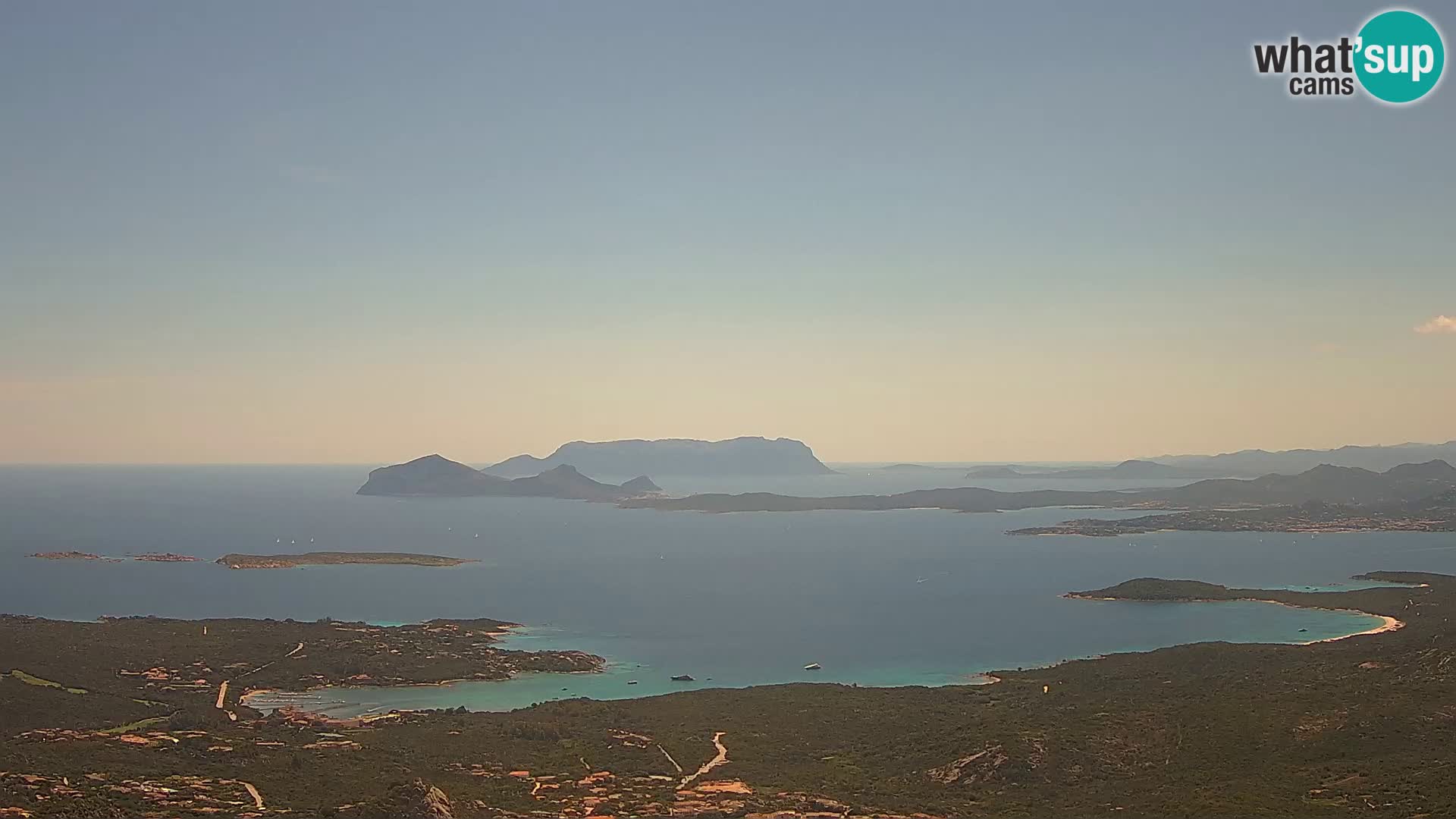 Monte Moro webcam Costa Smeralda panoramic view Sardinia