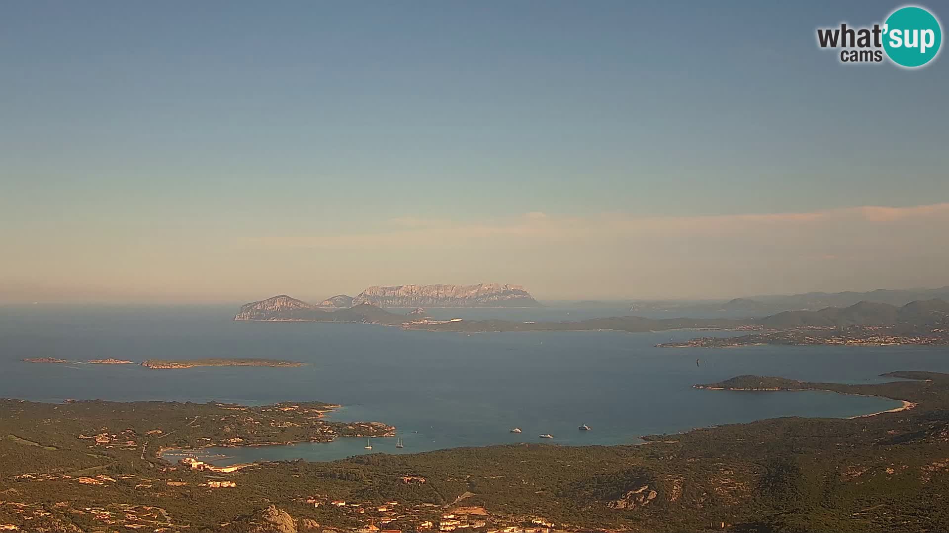 Monte Moro webcam Costa Smeralda panoramic view Sardinia