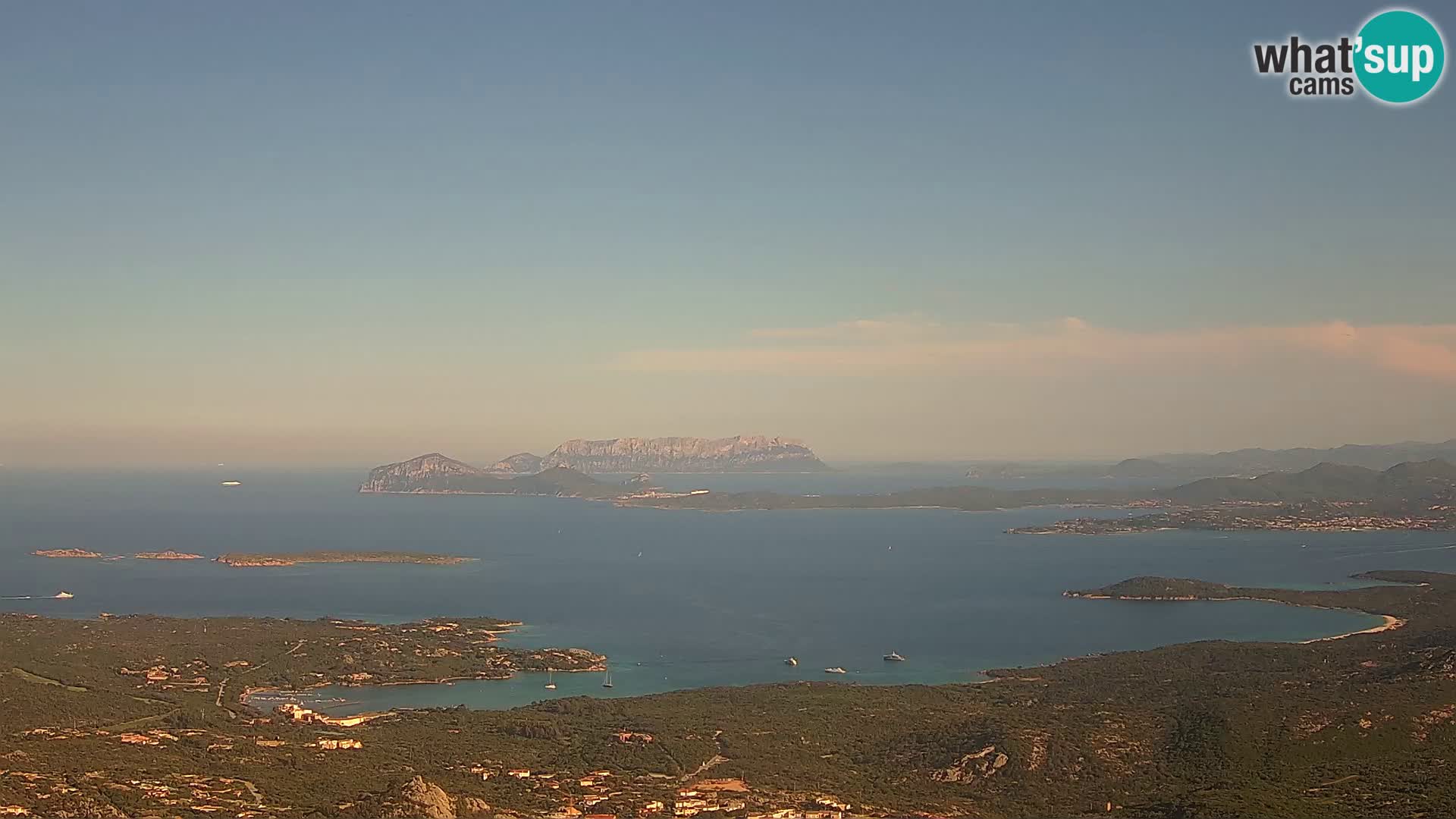 Monte Moro webcam Costa Smeralda vista panoramica Sardegna