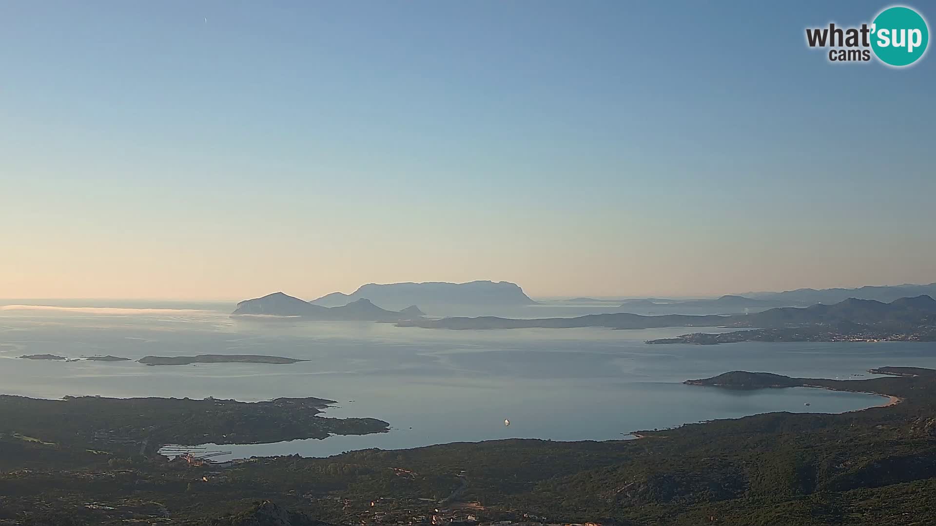 Monte Moro livecam Costa Smeralda vue panoramique Sardaigne
