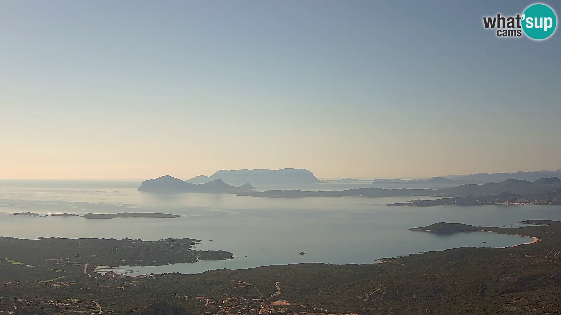 Monte Moro spletna kamera Costa Smeralda panoramski pogled na Sardinijo