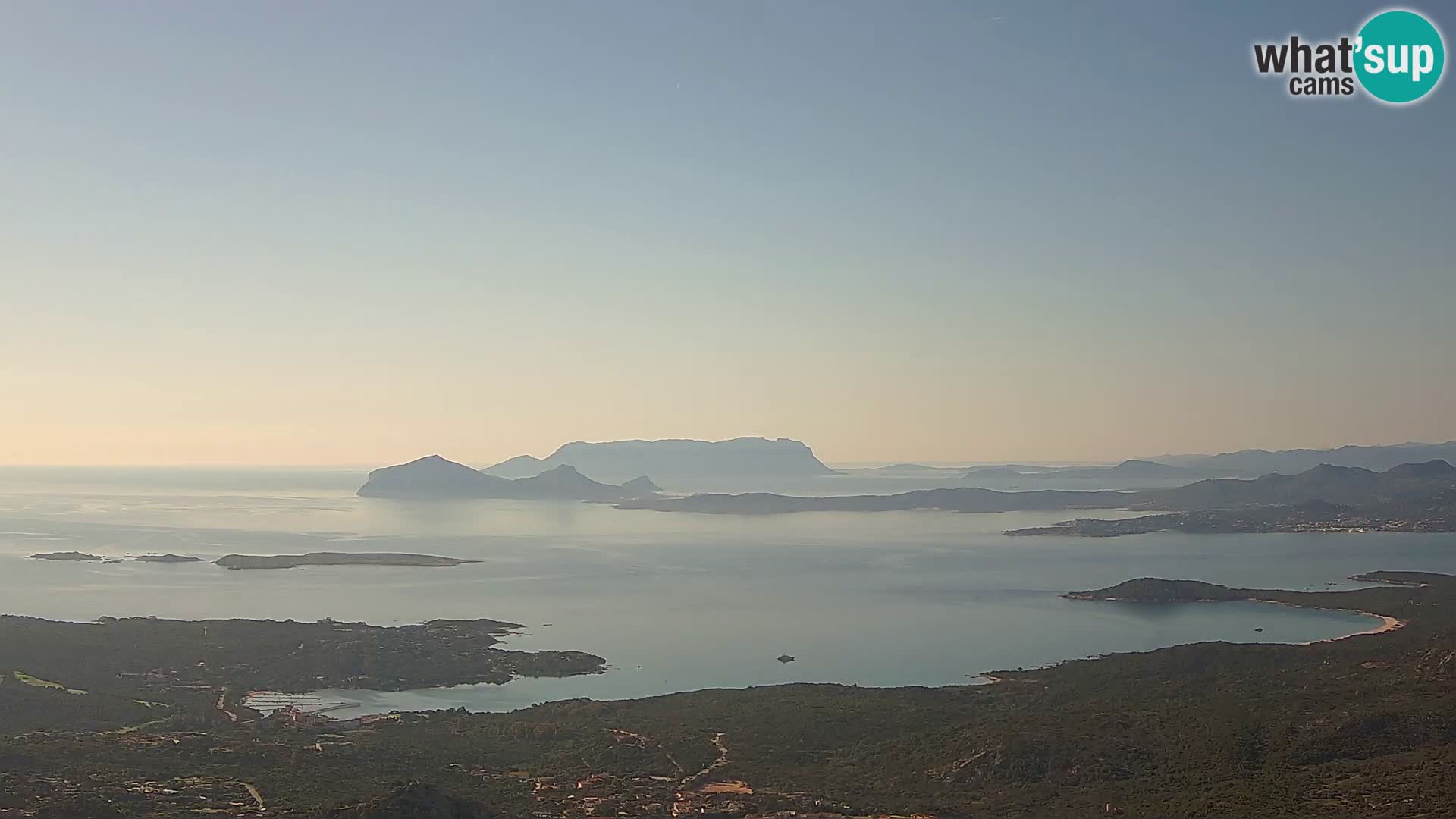Monte Moro spletna kamera Costa Smeralda panoramski pogled na Sardinijo