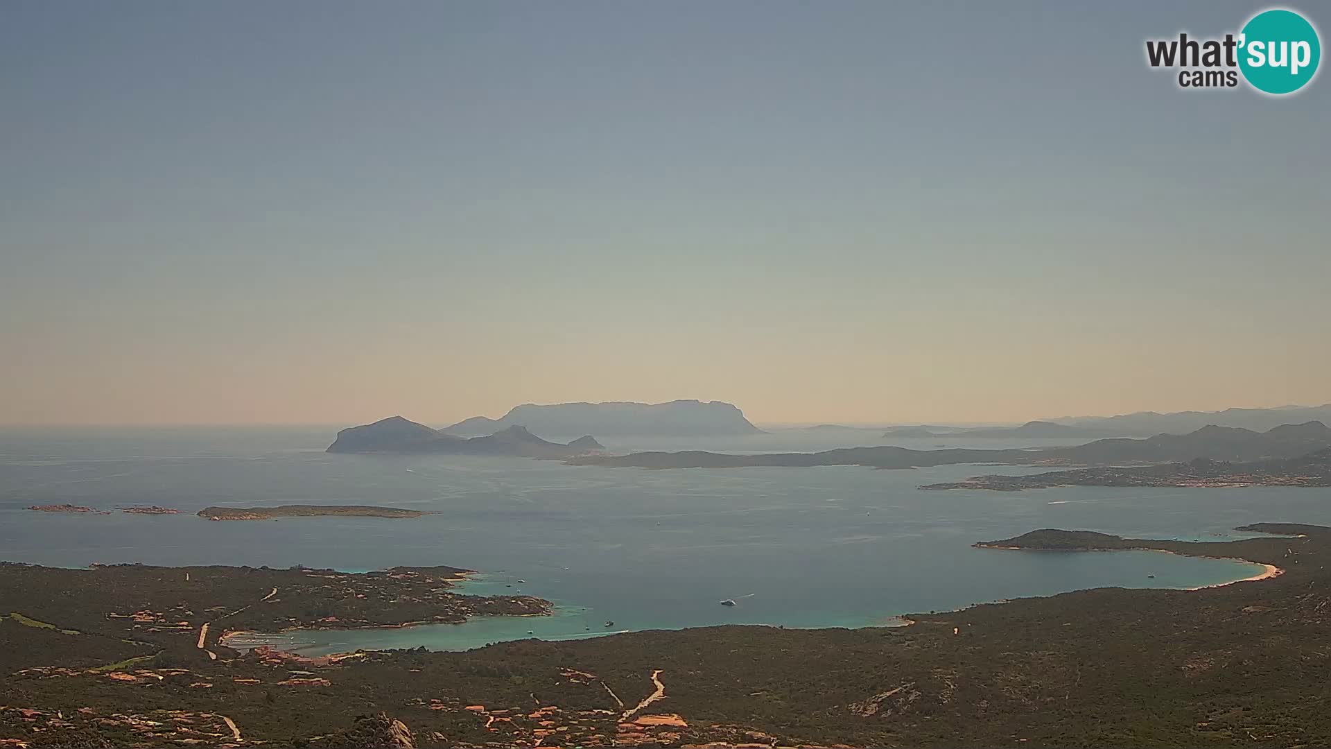 Monte Moro webcam Costa Smeralda panoramic view Sardinia