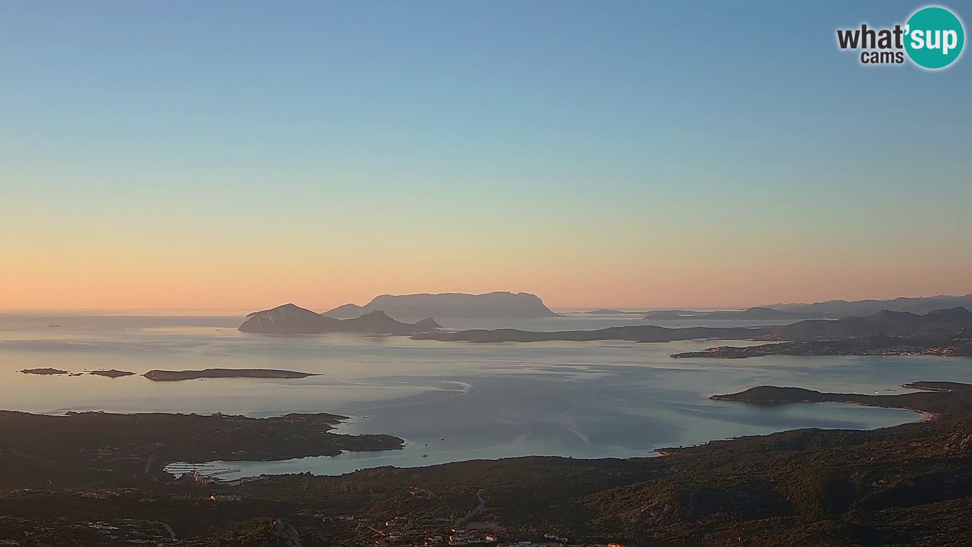 Monte Moro spletna kamera Costa Smeralda panoramski pogled na Sardinijo
