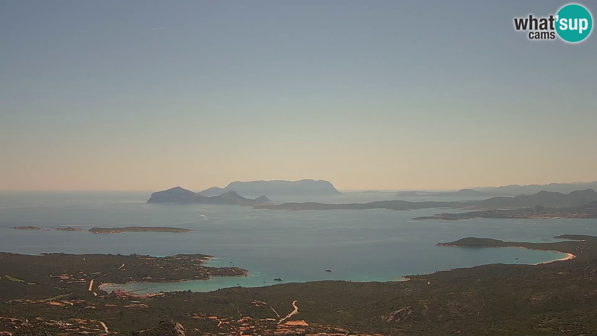 Monte Moro livecam Costa Smeralda vue panoramique Sardaigne