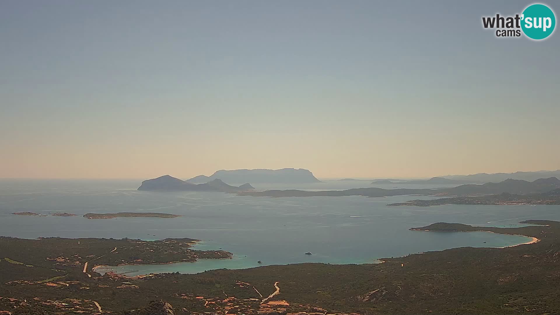 Monte Moro web kamera Costa Smeralda panoramski pogled na Sardiniju
