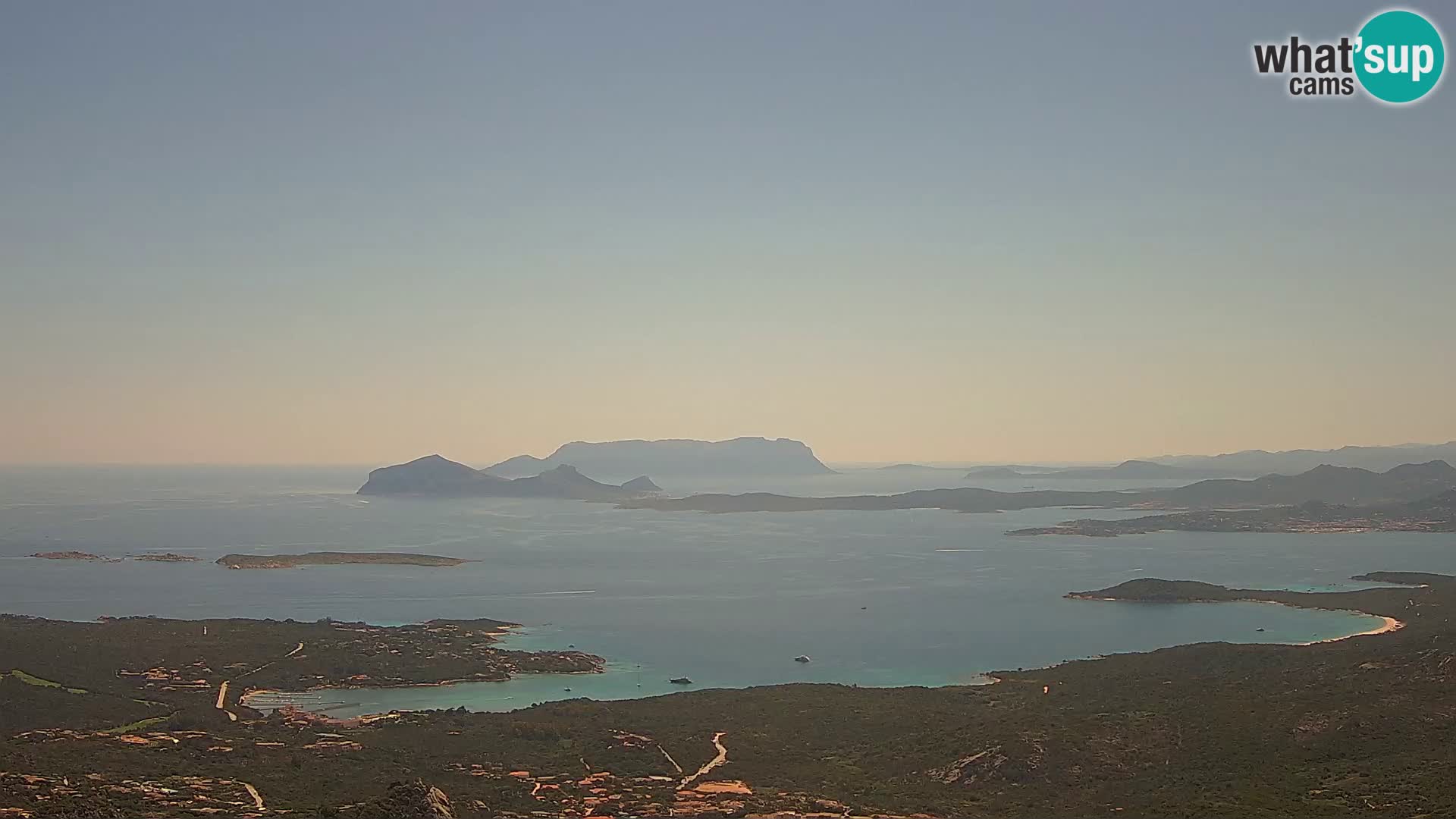 Monte Moro livecam Costa Smeralda vue panoramique Sardaigne