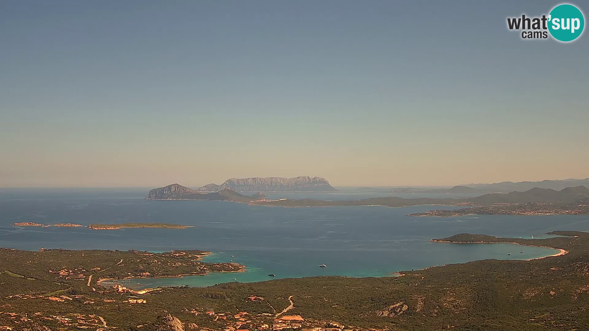 Monte Moro webcam Costa Smeralda panoramic view Sardinia