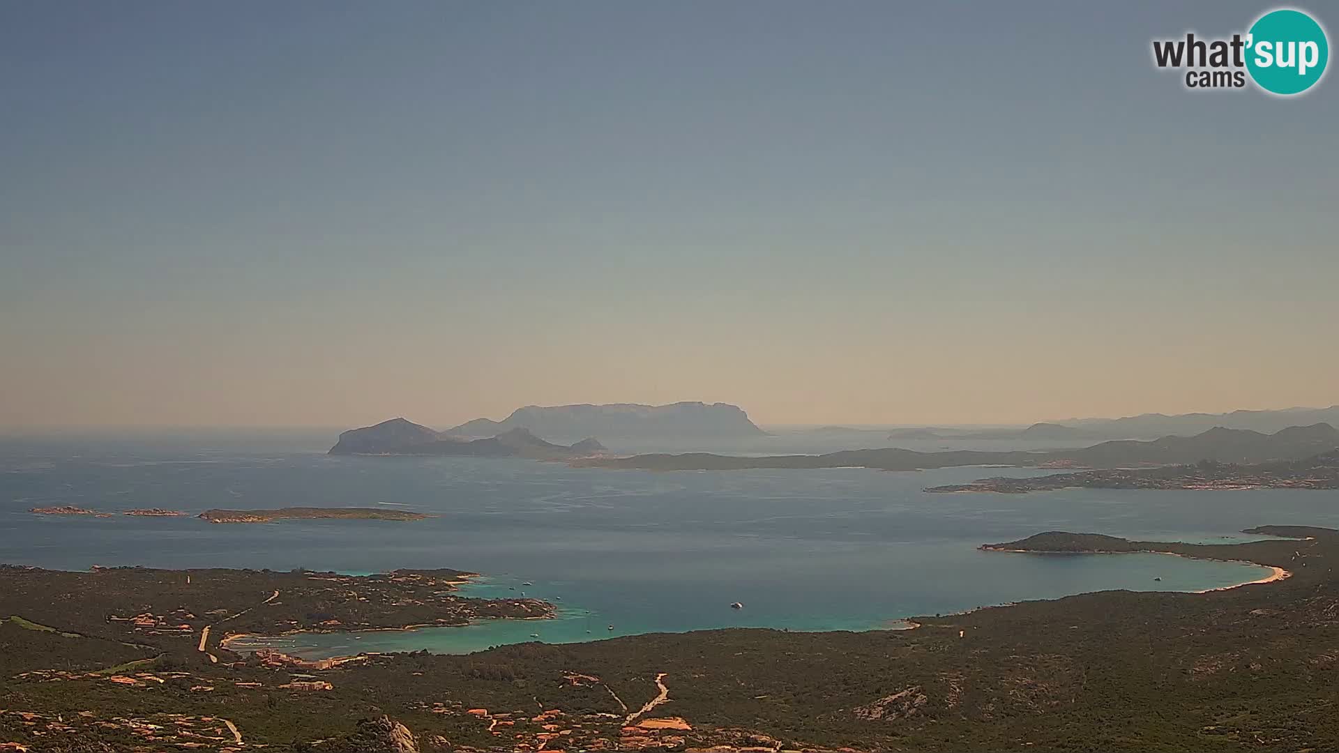Monte Moro webcam Costa Smeralda panoramic view Sardinia