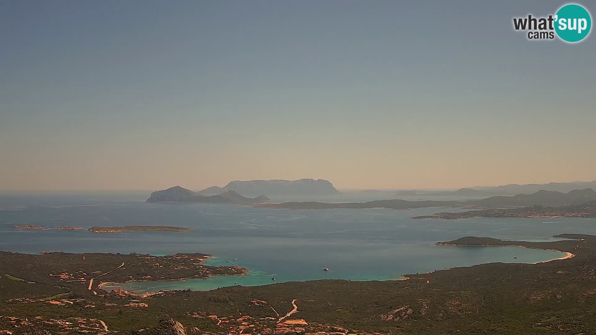 Monte Moro spletna kamera Costa Smeralda panoramski pogled na Sardinijo