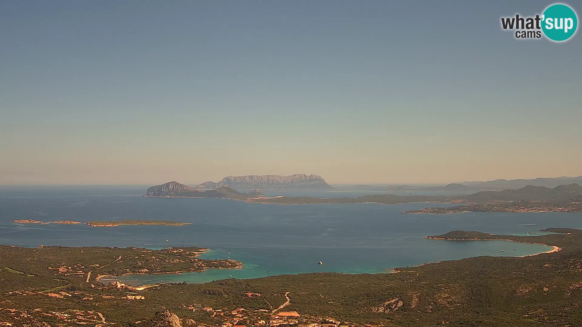 Monte Moro web kamera Costa Smeralda panoramski pogled na Sardiniju