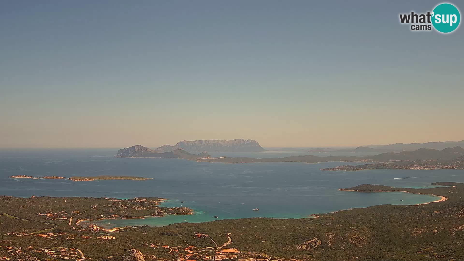 Monte Moro web kamera Costa Smeralda panoramski pogled na Sardiniju