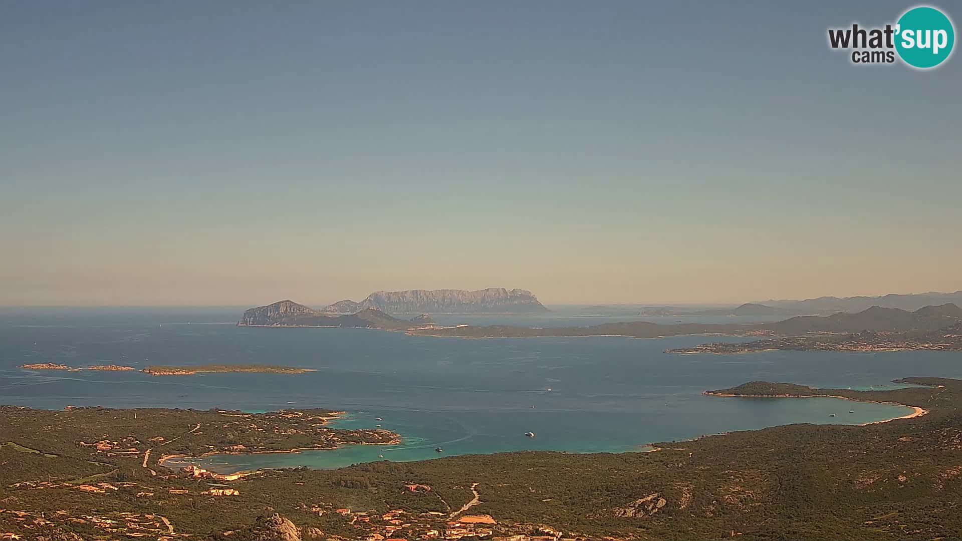 Monte Moro web kamera Costa Smeralda panoramski pogled na Sardiniju