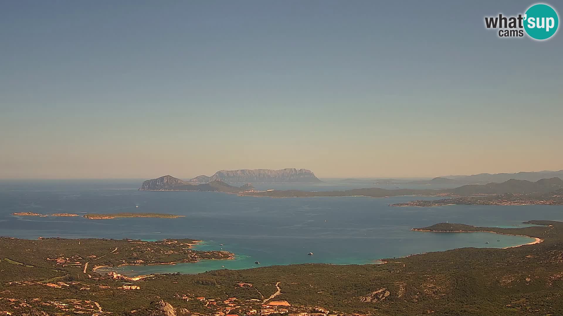 Monte Moro web kamera Costa Smeralda panoramski pogled na Sardiniju
