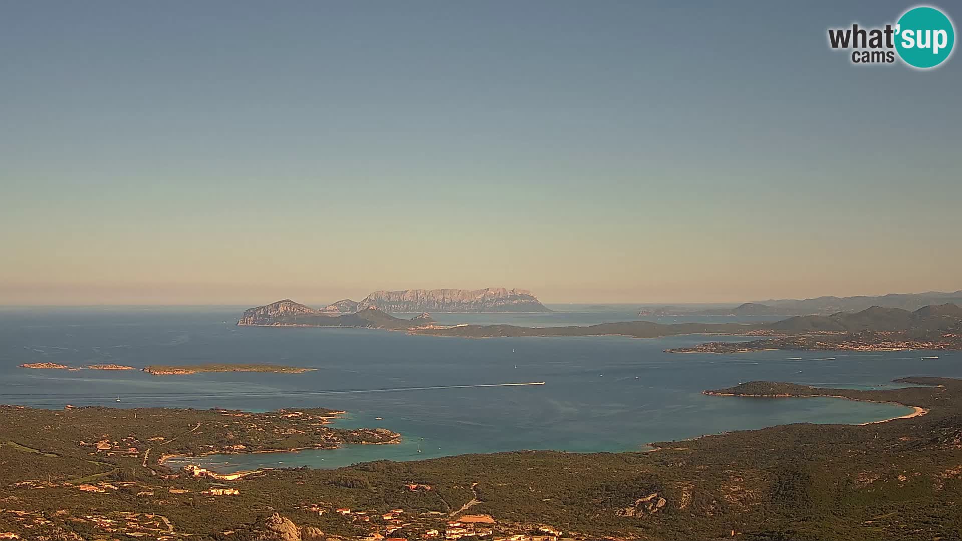 Monte Moro camera en vivo Costa Smeralda vista panorámica Cerdeña