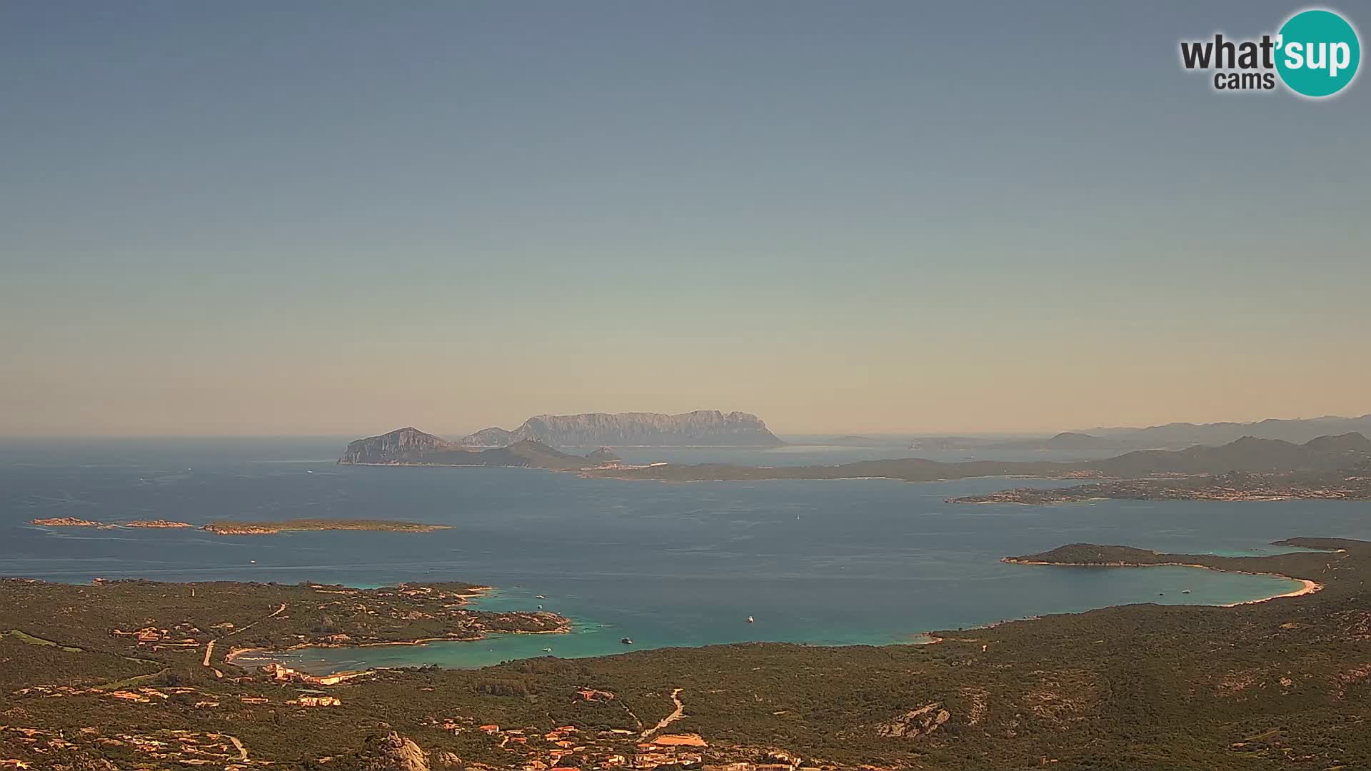 Monte Moro camera en vivo Costa Smeralda vista panorámica Cerdeña