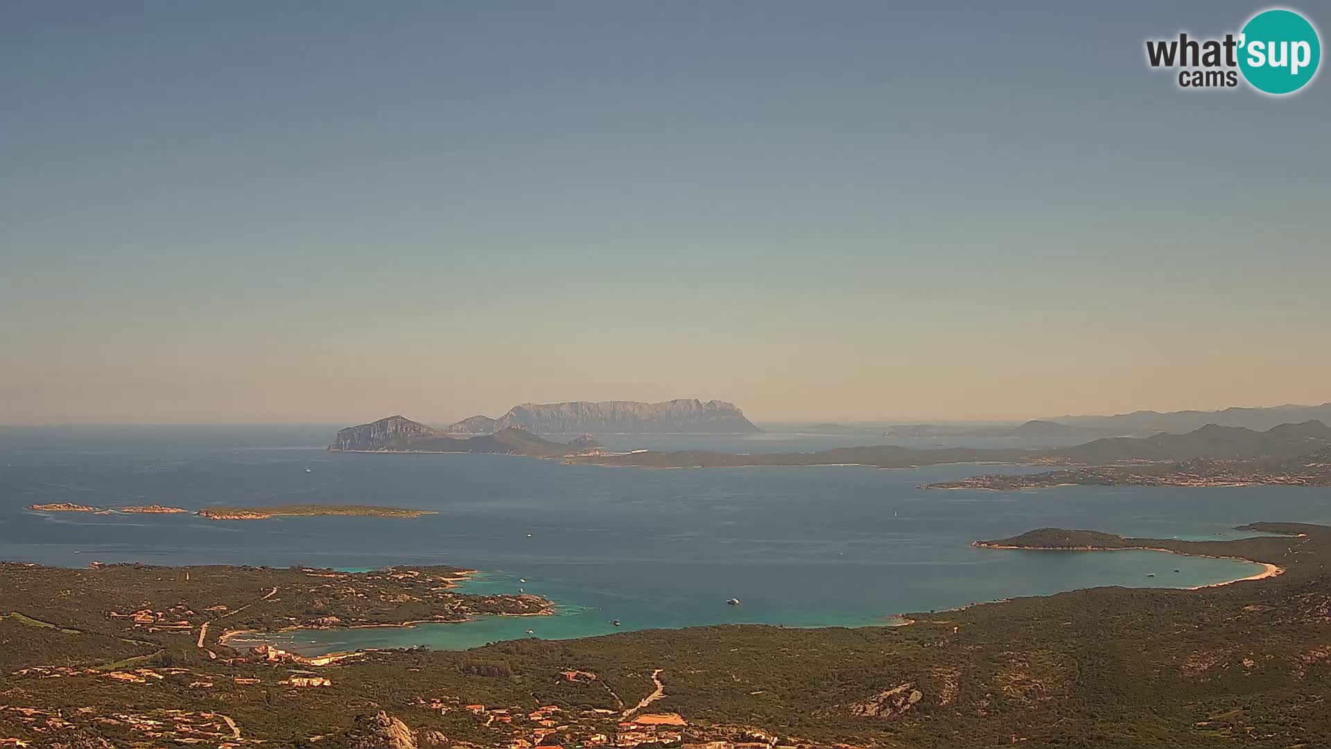 Monte Moro web kamera Costa Smeralda panoramski pogled na Sardiniju