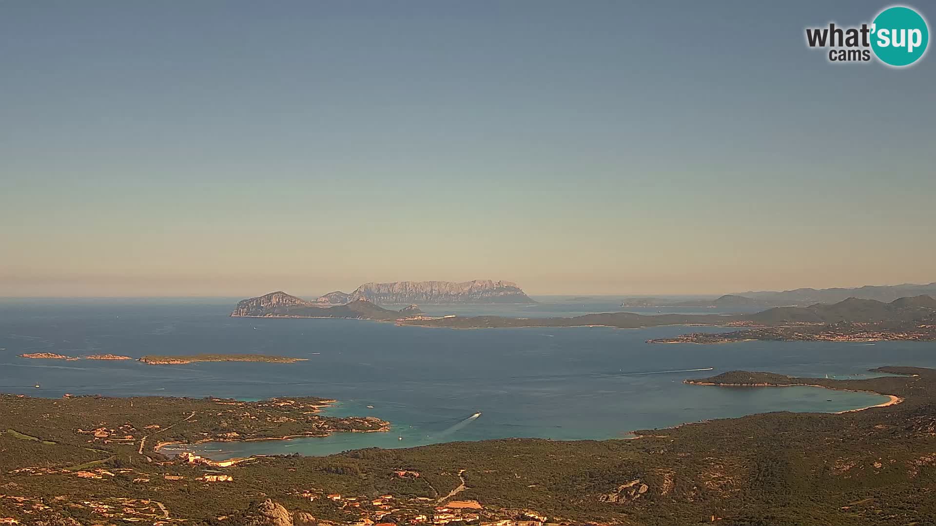Monte Moro web kamera Costa Smeralda panoramski pogled na Sardiniju