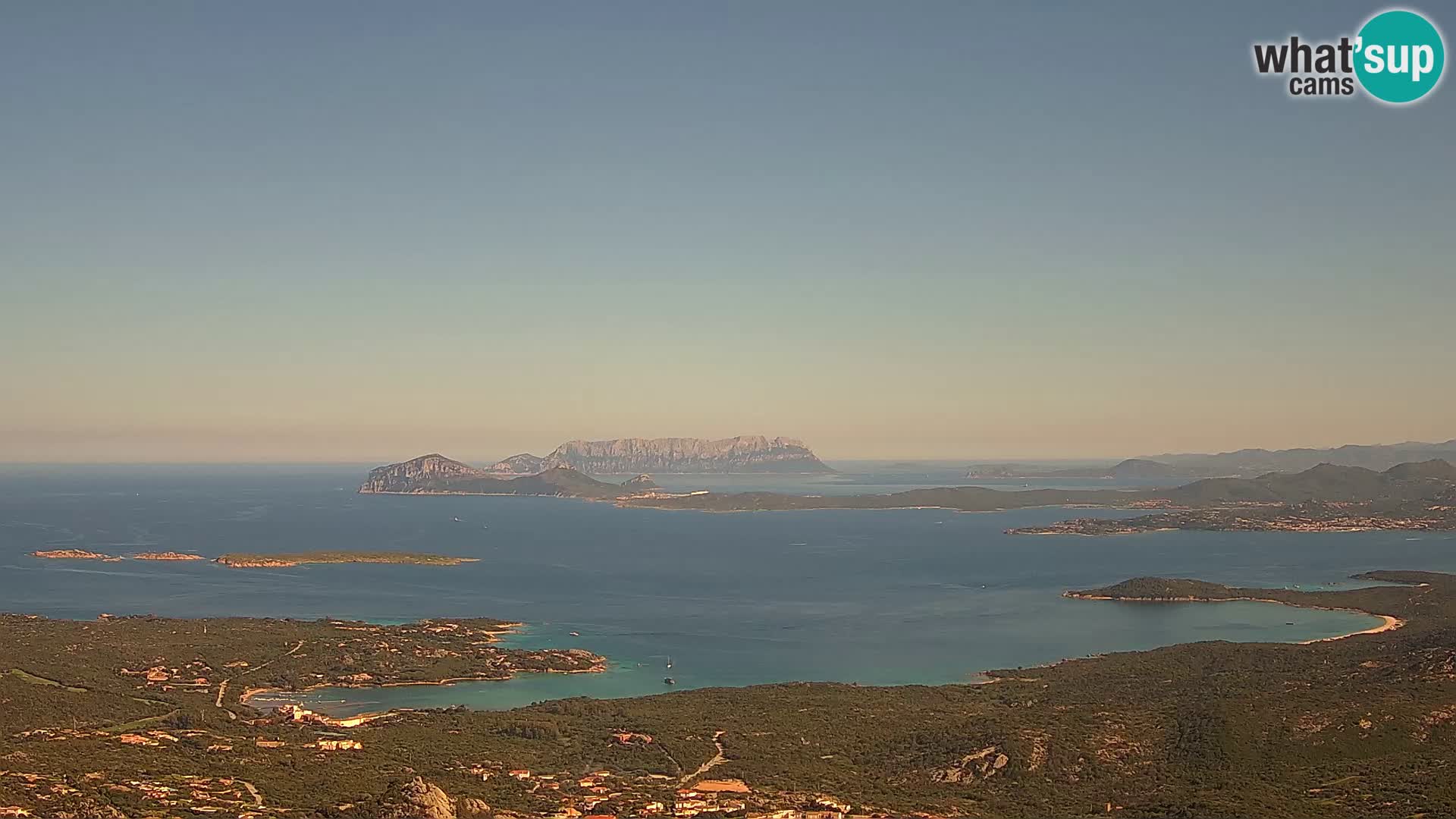 Monte Moro camera en vivo Costa Smeralda vista panorámica Cerdeña