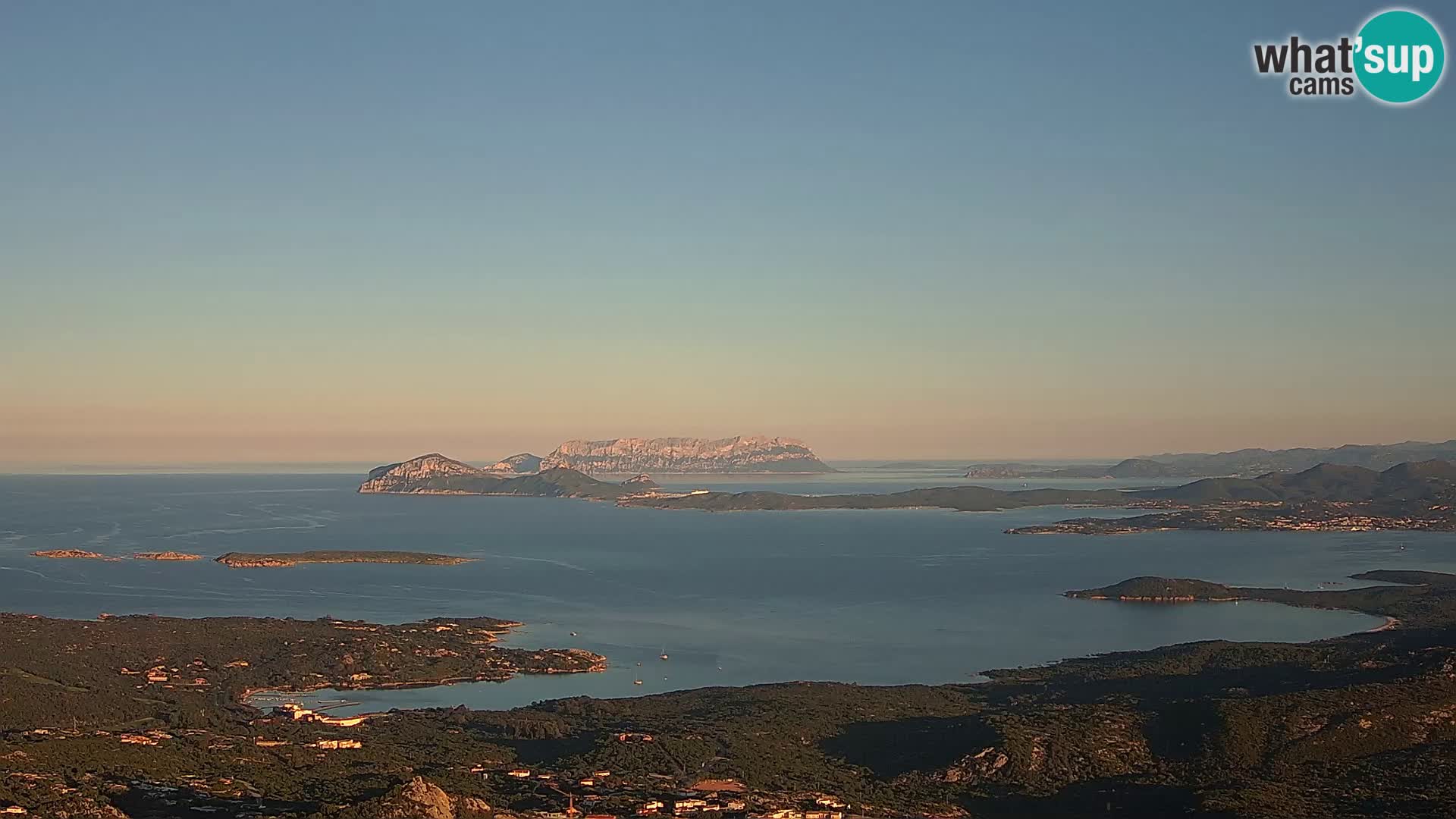 Monte Moro web kamera Costa Smeralda panoramski pogled na Sardiniju