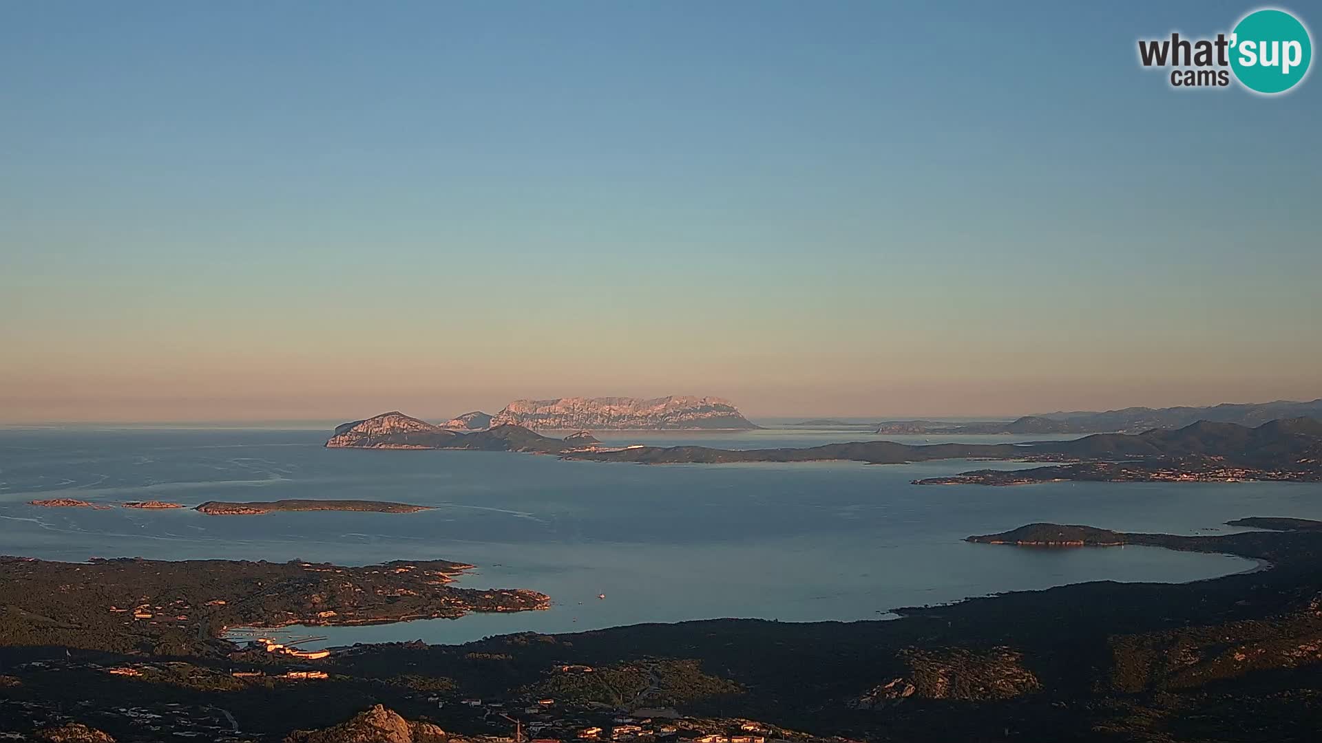 Monte Moro livecam Costa Smeralda vue panoramique Sardaigne