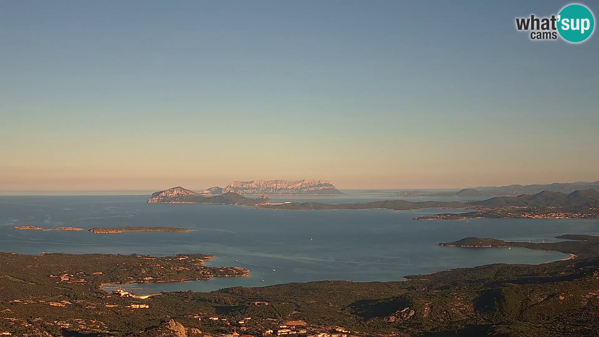 Monte Moro livecam Costa Smeralda vue panoramique Sardaigne