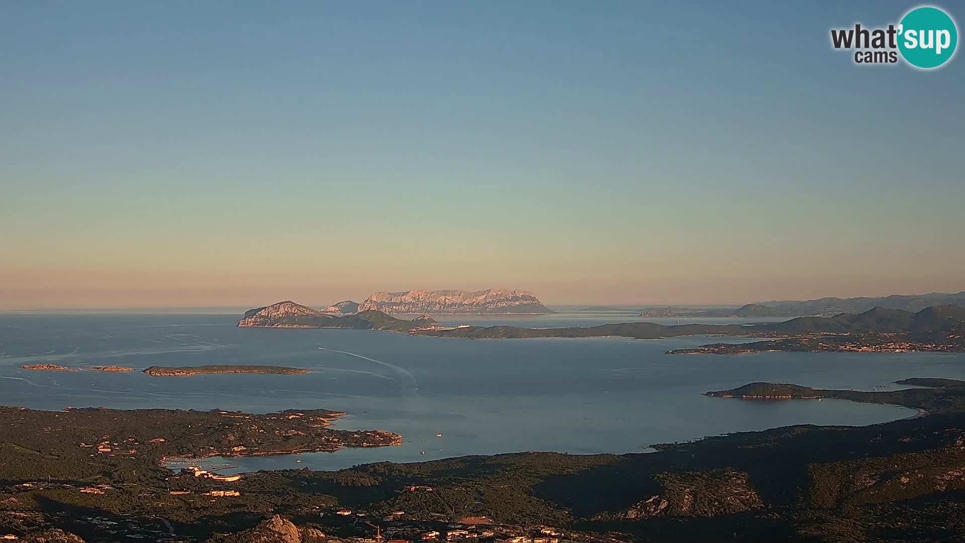 Monte Moro livecam Costa Smeralda vue panoramique Sardaigne