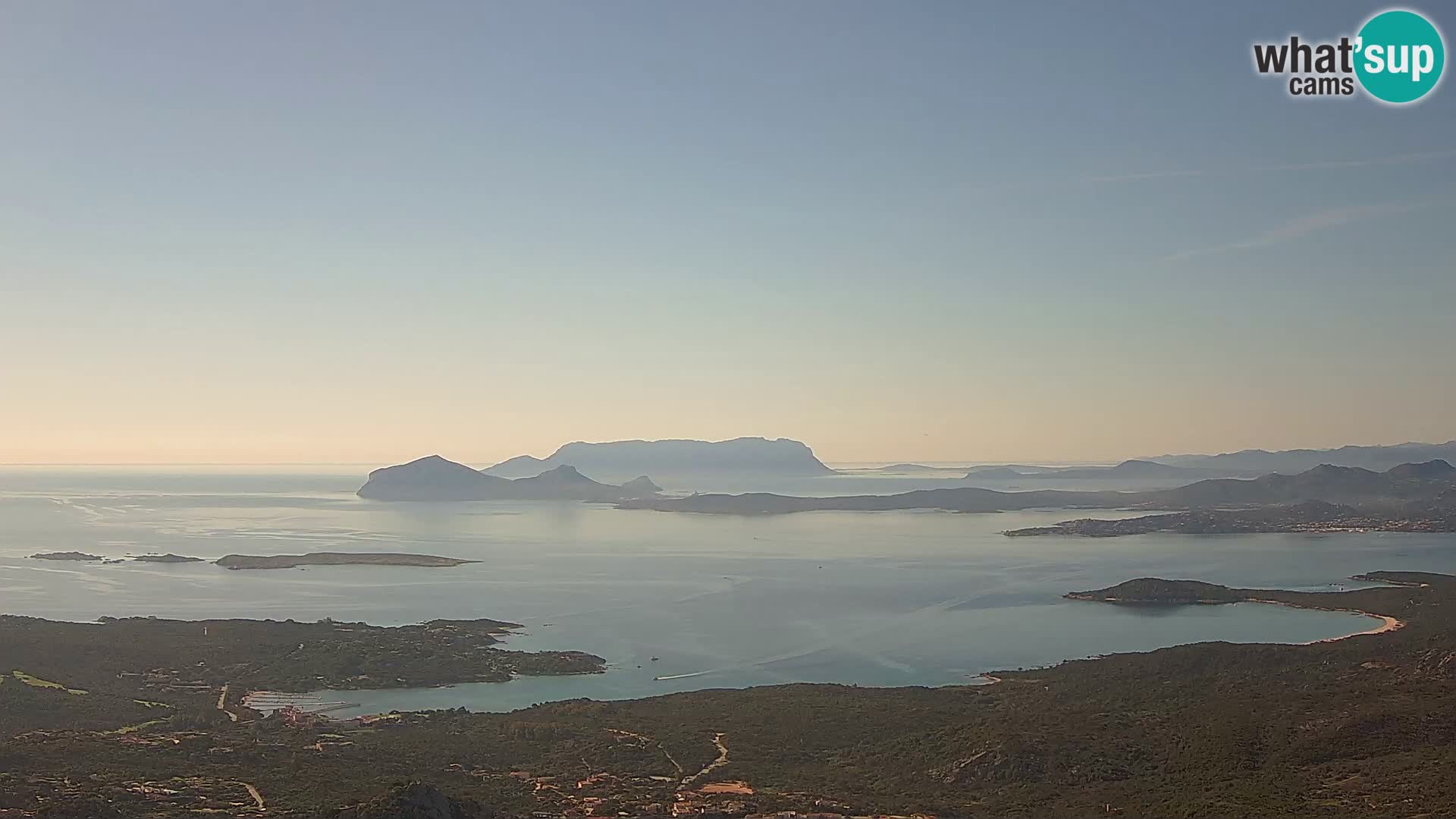Monte Moro livecam Costa Smeralda vue panoramique Sardaigne