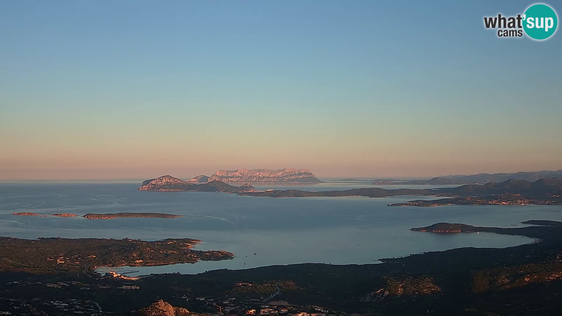 Monte Moro livecam Costa Smeralda vue panoramique Sardaigne