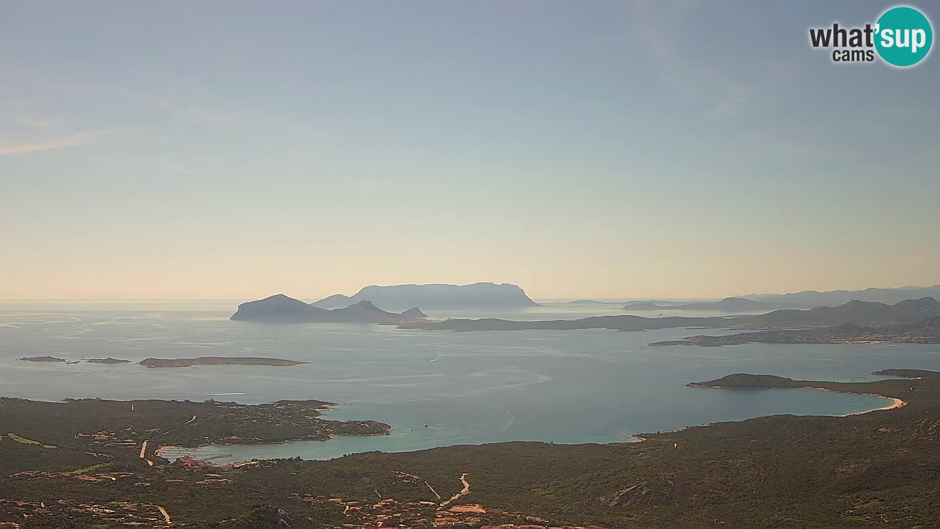 Monte Moro spletna kamera Costa Smeralda panoramski pogled na Sardinijo