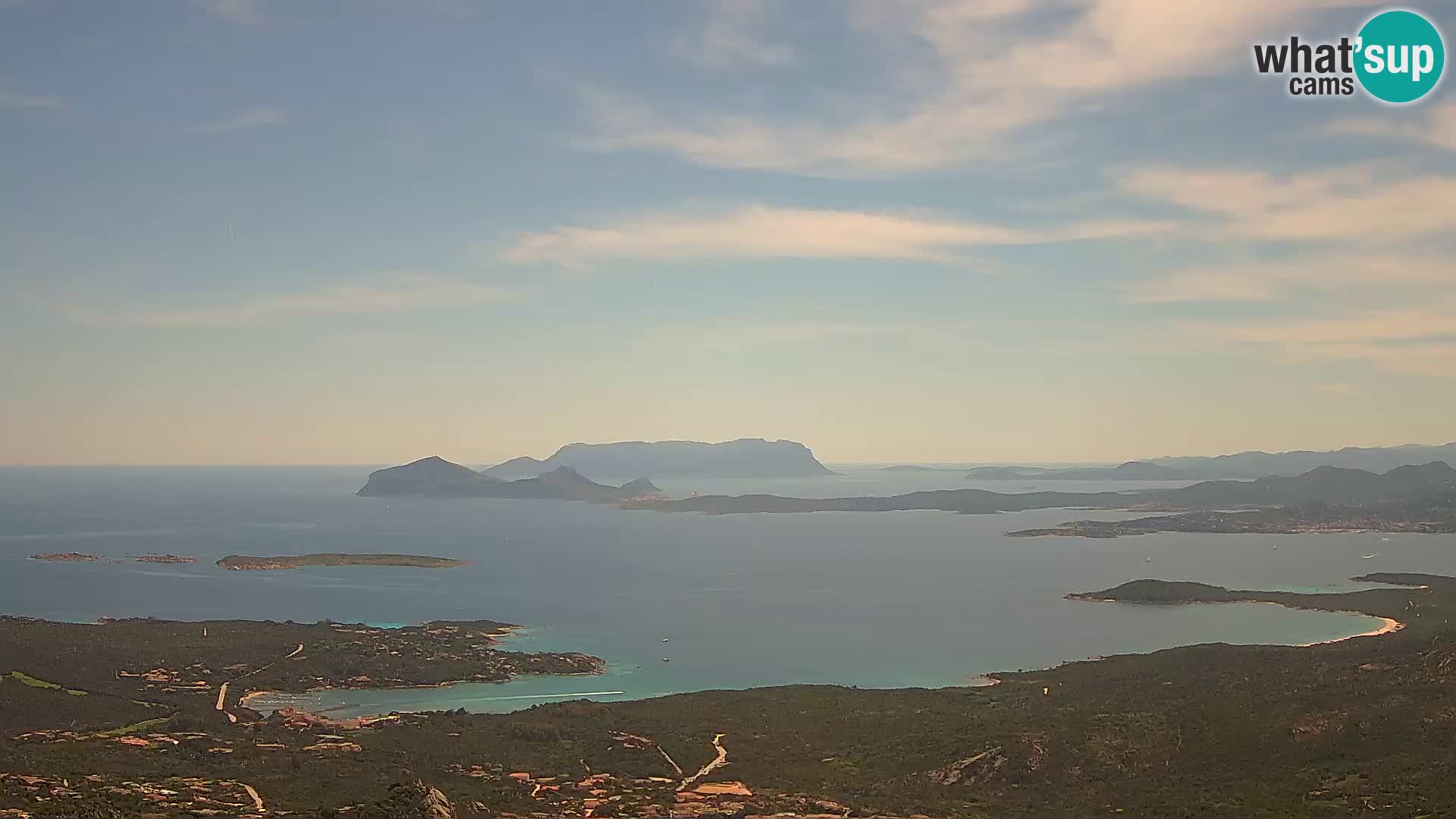 Monte Moro camera en vivo Costa Smeralda vista panorámica Cerdeña