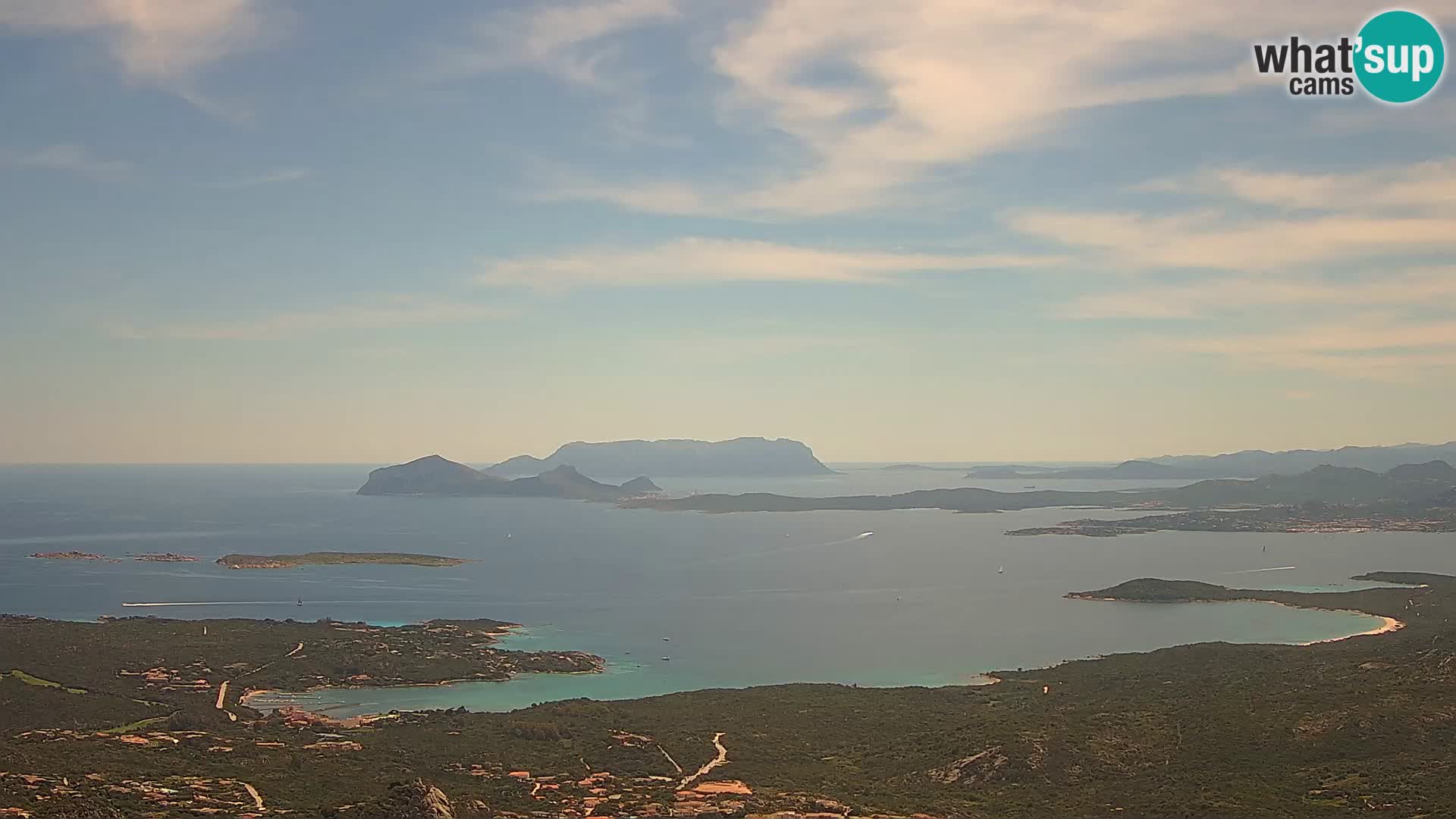 Monte Moro webcam Costa Smeralda panoramic view Sardinia