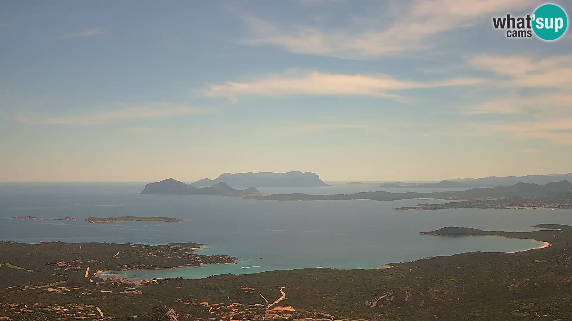 Monte Moro webcam Costa Smeralda panoramic view Sardinia