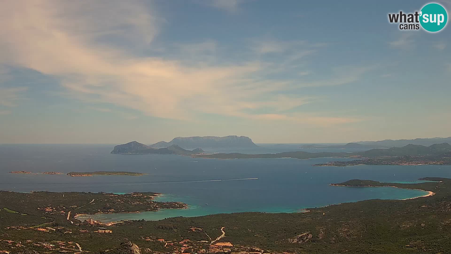 Monte Moro web kamera Costa Smeralda panoramski pogled na Sardiniju