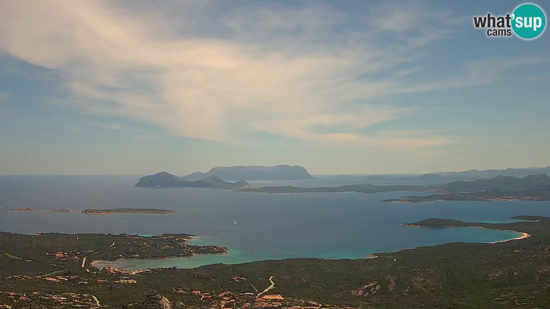 Monte Moro webcam Costa Smeralda panoramic view Sardinia
