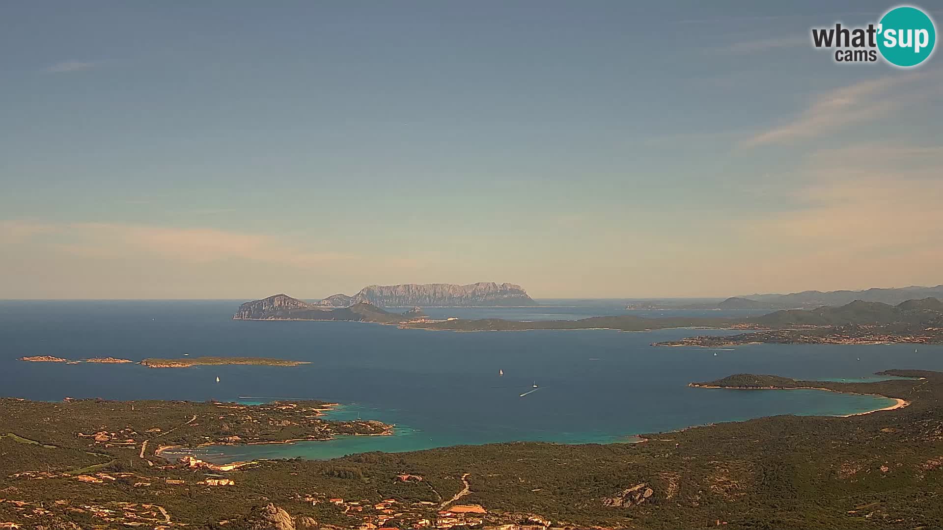 Monte Moro webcam Costa Smeralda panoramic view Sardinia