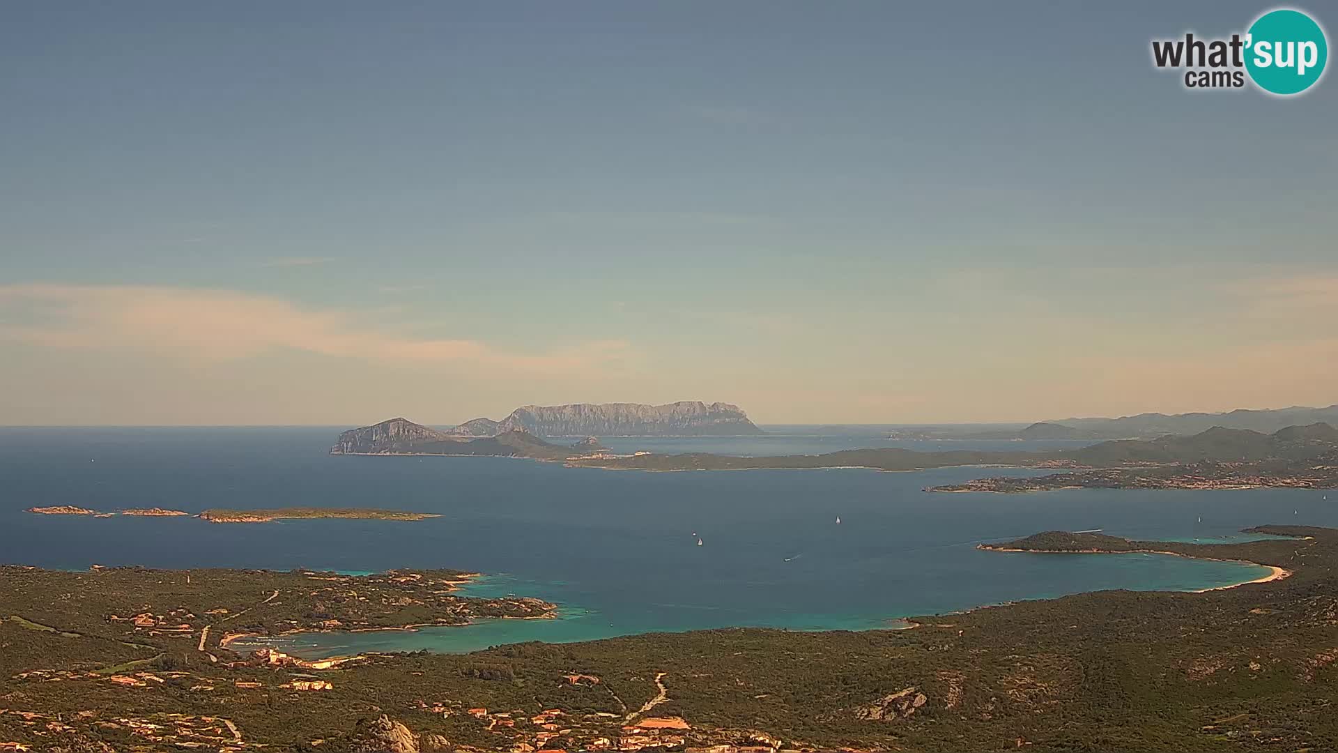 Monte Moro live cam Costa Smeralda Panoramablick Sardinien