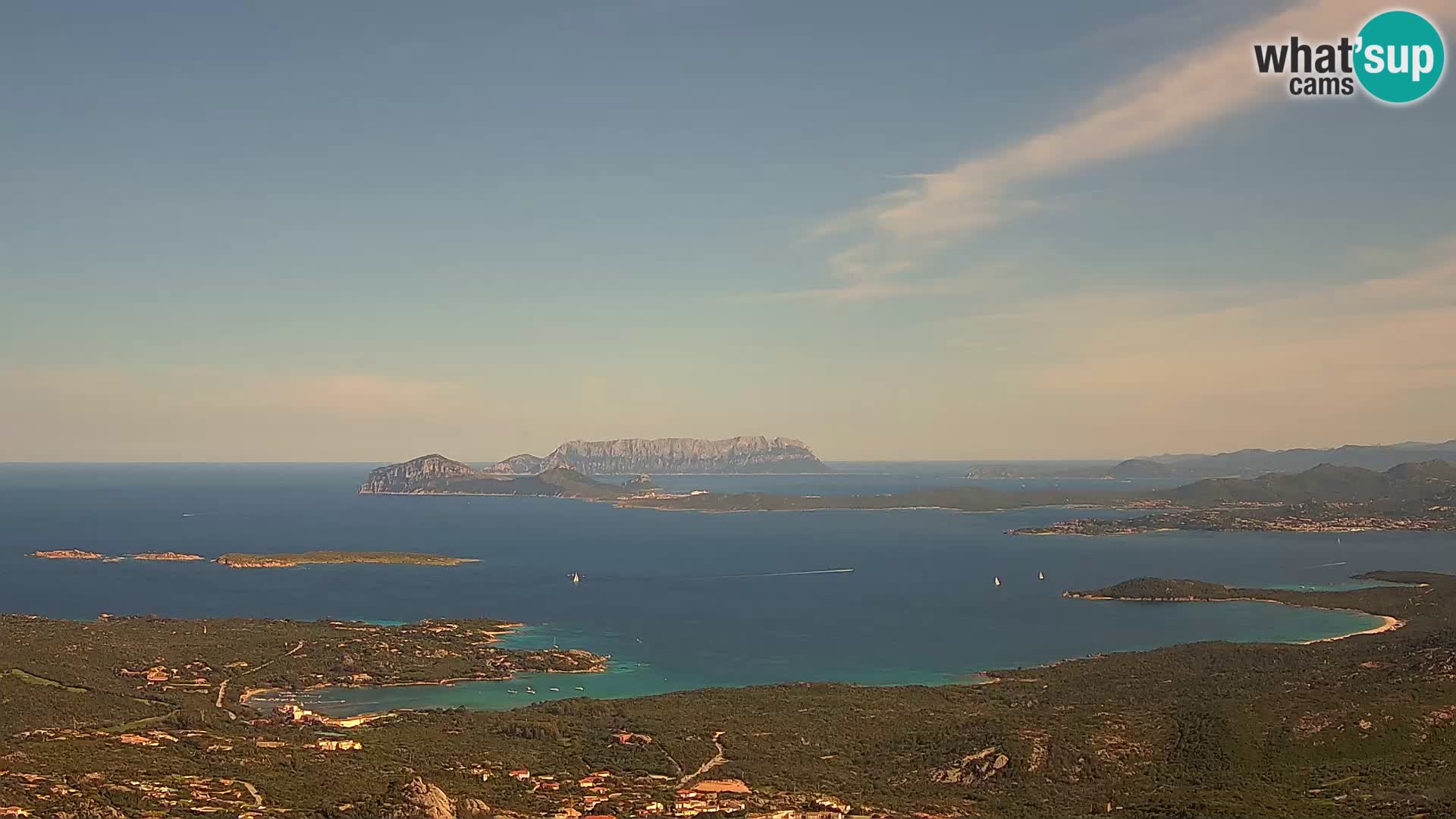 Monte Moro webcam Costa Smeralda vista panoramica Sardegna