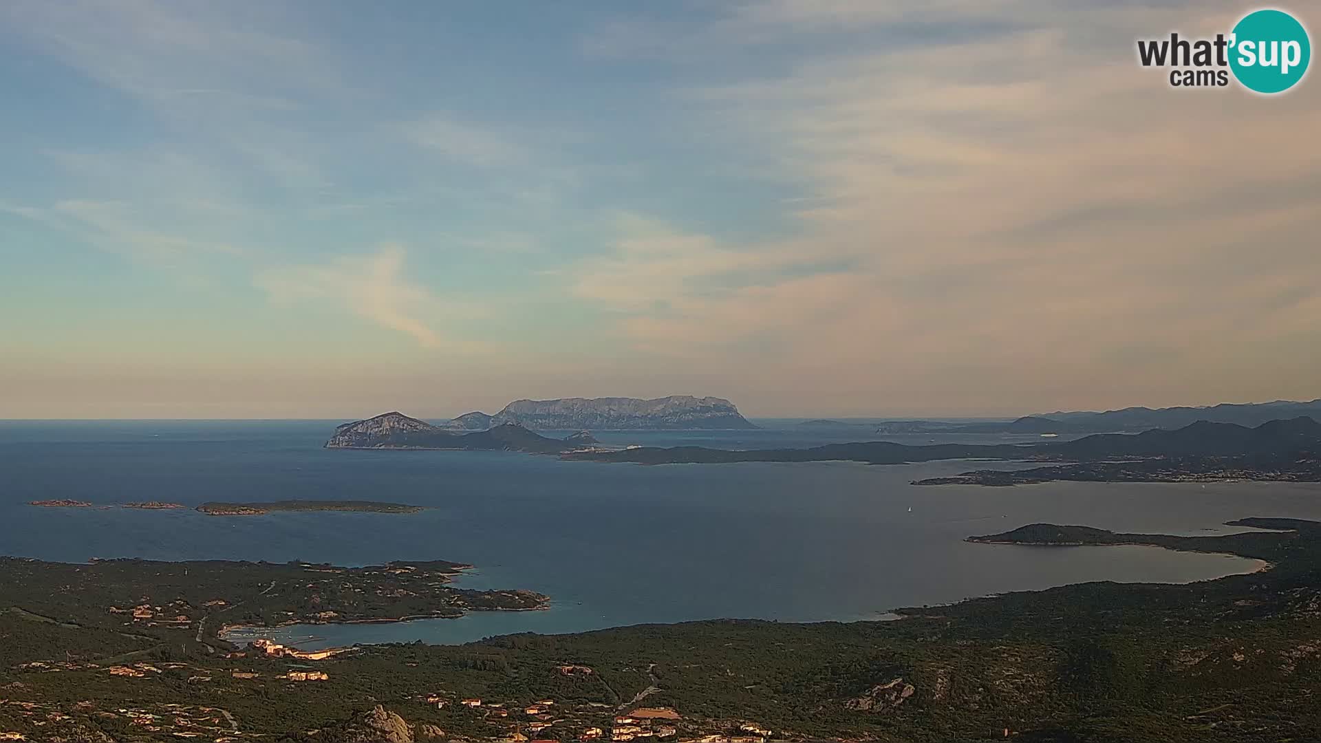 Monte Moro live cam Costa Smeralda Panoramablick Sardinien