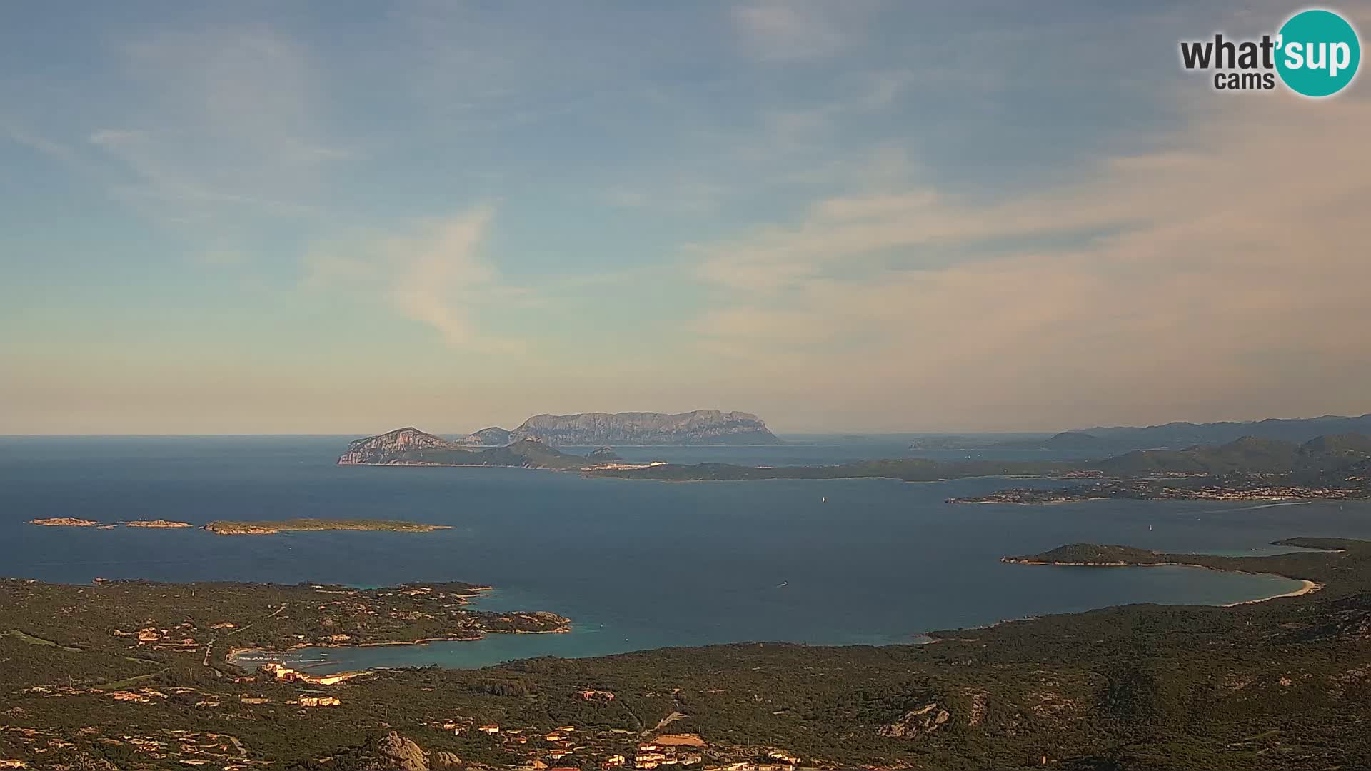 Monte Moro webcam Costa Smeralda panoramic view Sardinia
