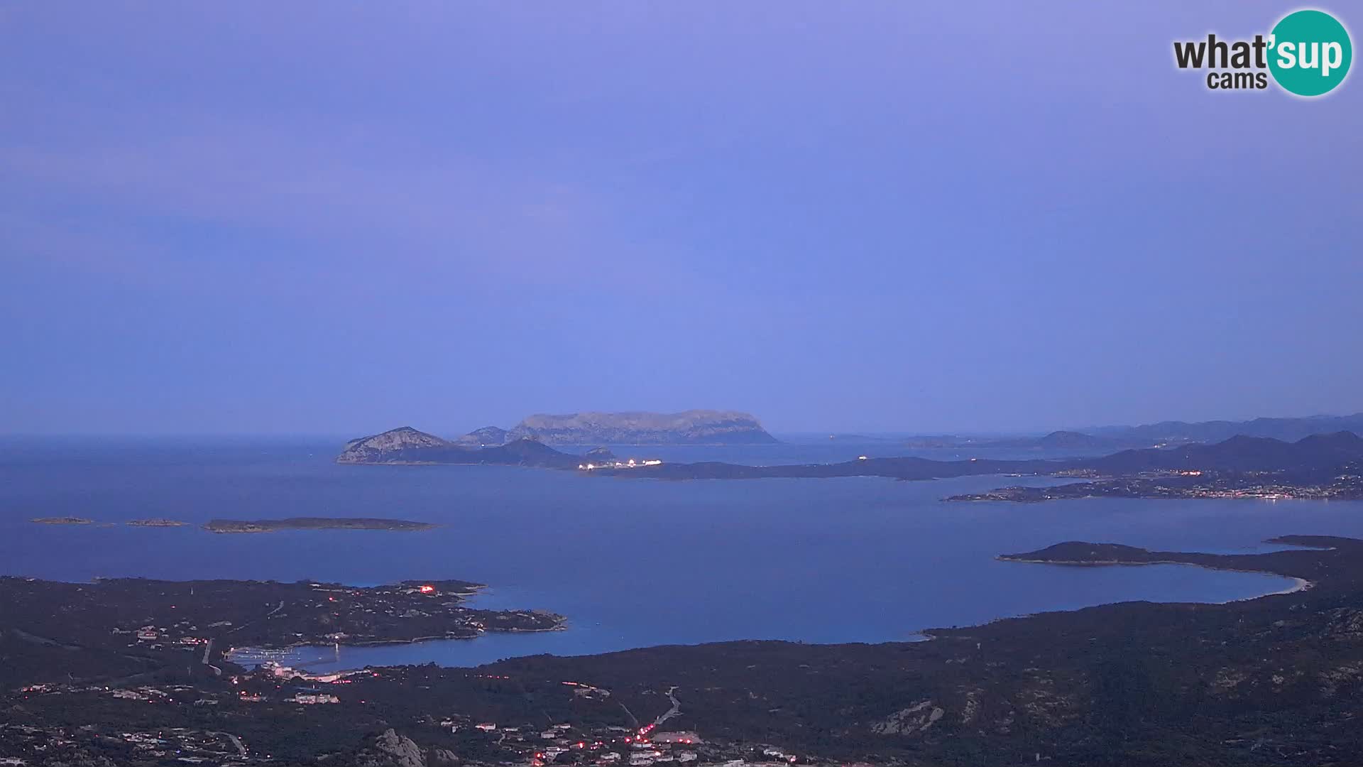 Monte Moro spletna kamera Costa Smeralda panoramski pogled na Sardinijo
