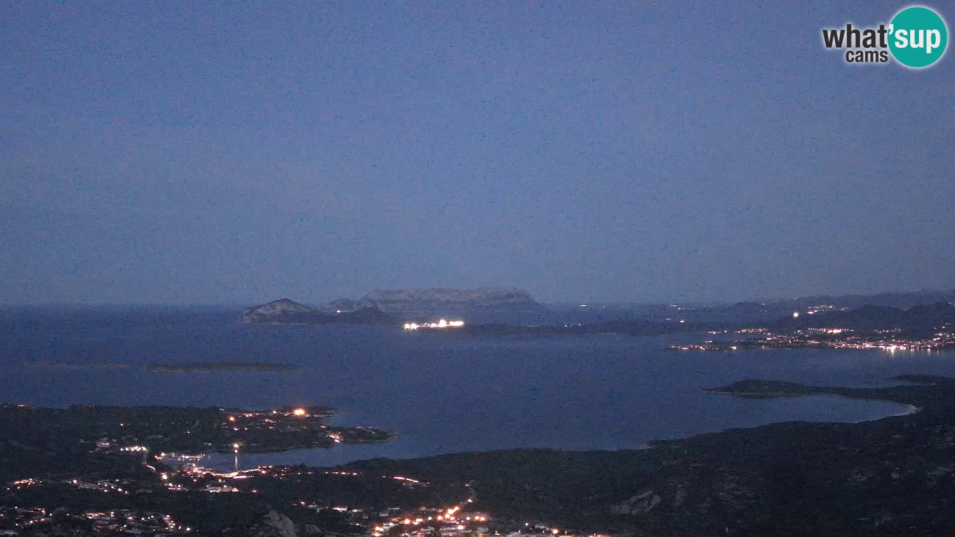 Monte Moro spletna kamera Costa Smeralda panoramski pogled na Sardinijo
