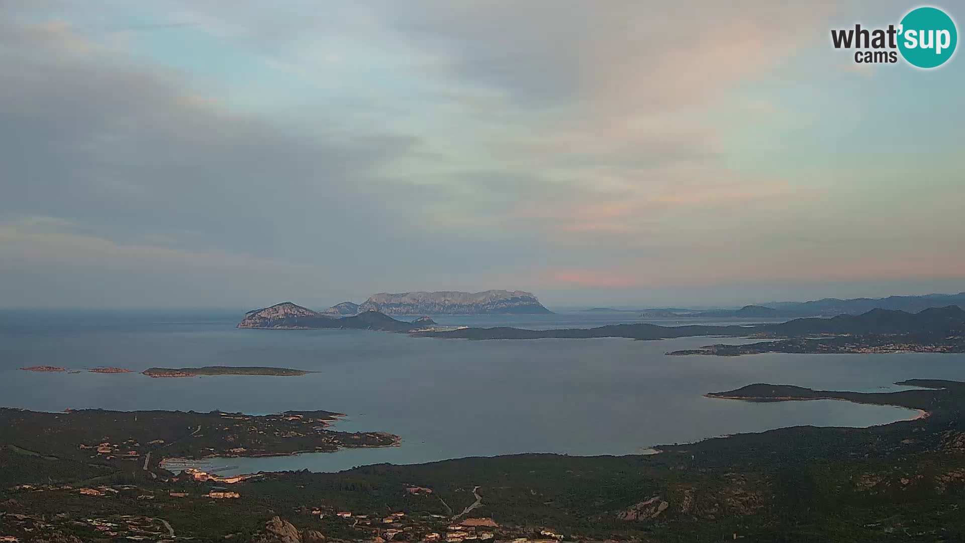 Monte Moro livecam Costa Smeralda vue panoramique Sardaigne