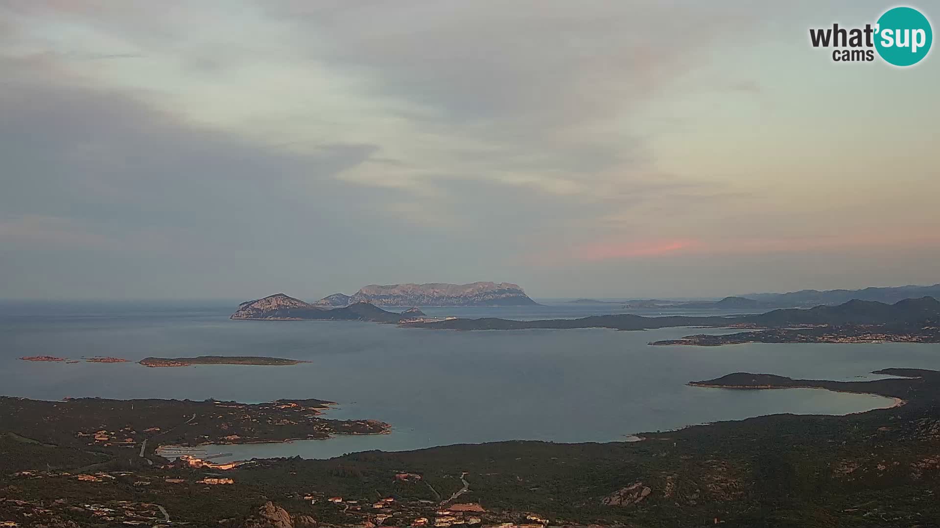 Monte Moro livecam Costa Smeralda vue panoramique Sardaigne